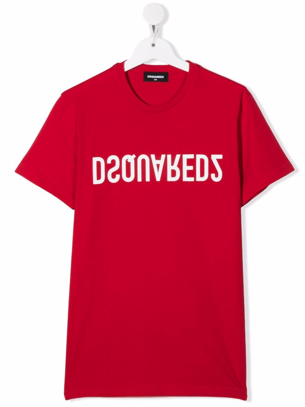 DSQUARED2 KIDS logo印花短袖T恤 - 红色