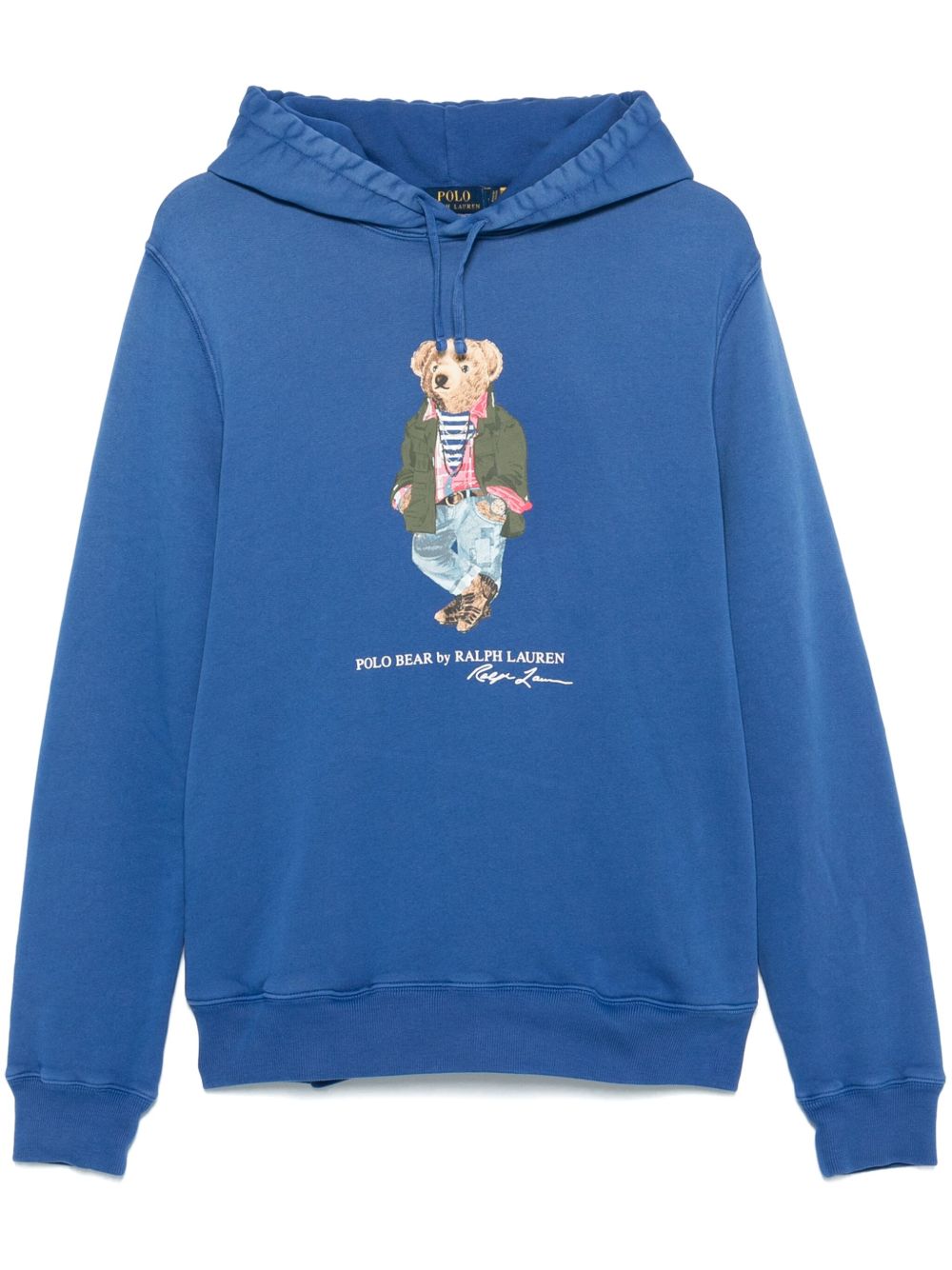 Polo Ralph Lauren Polo Bear 印花连帽衫 - 蓝色