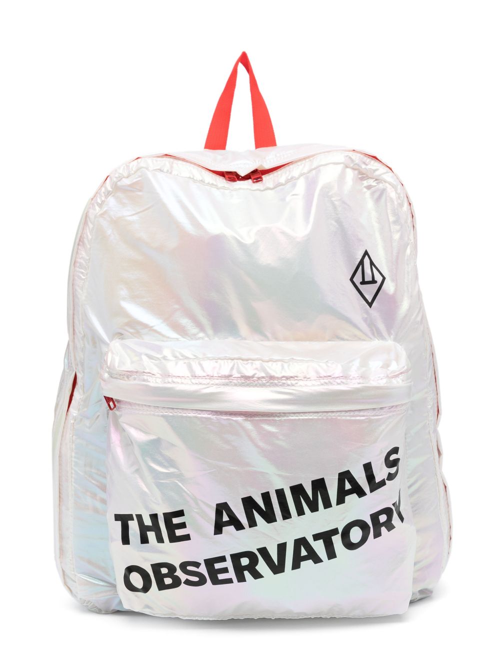 The Animals Observatory logo印花虹彩双肩包 - 白色