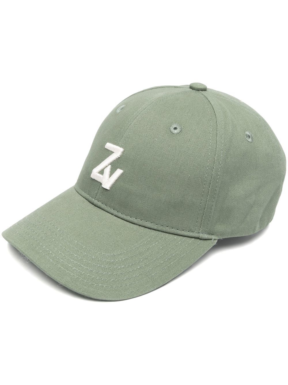 Zadig&Voltaire logo刺绣棒球帽 - 绿色