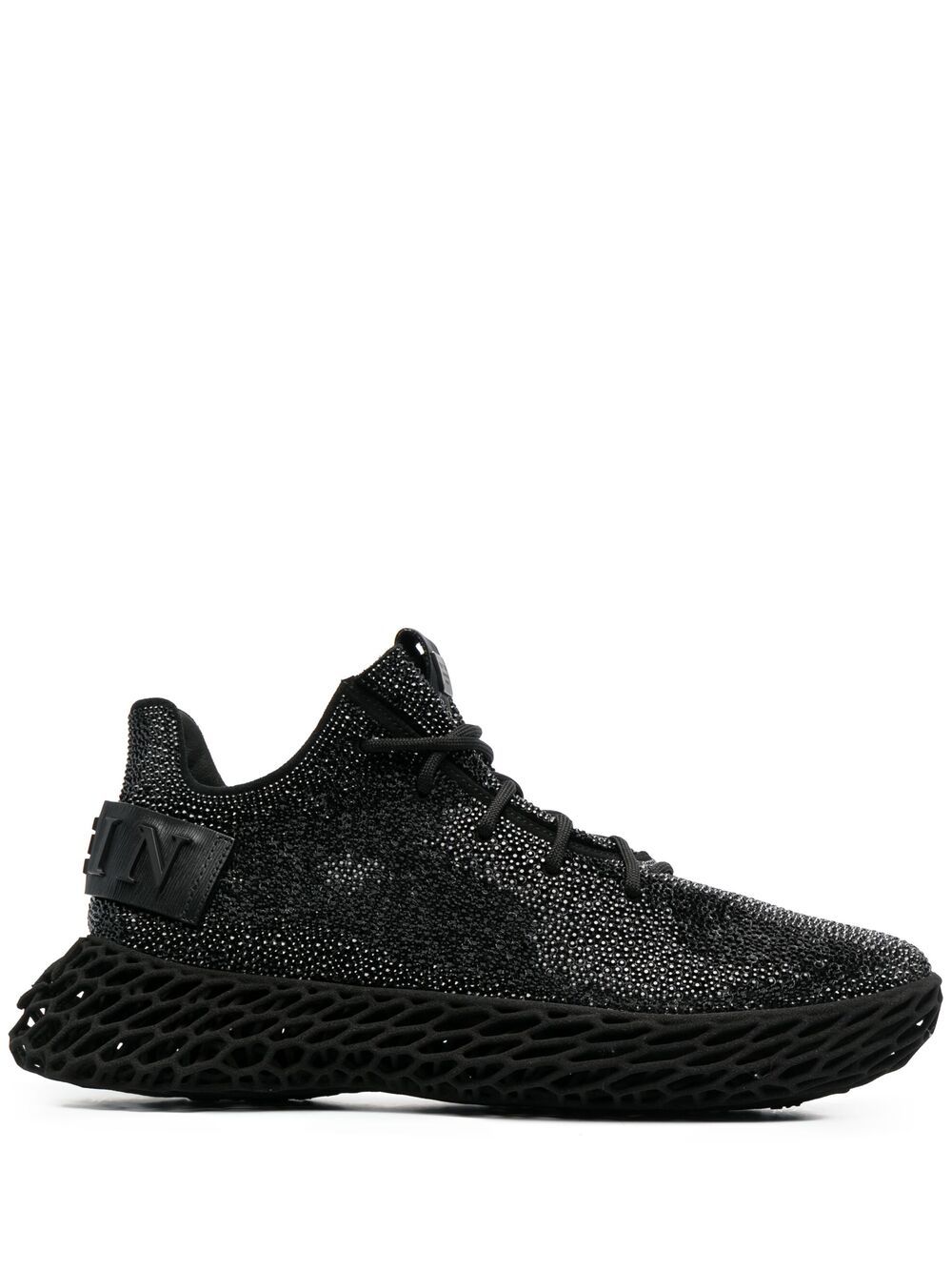 Philipp Plein Skeleton Caviar 低帮运动鞋 - 黑色