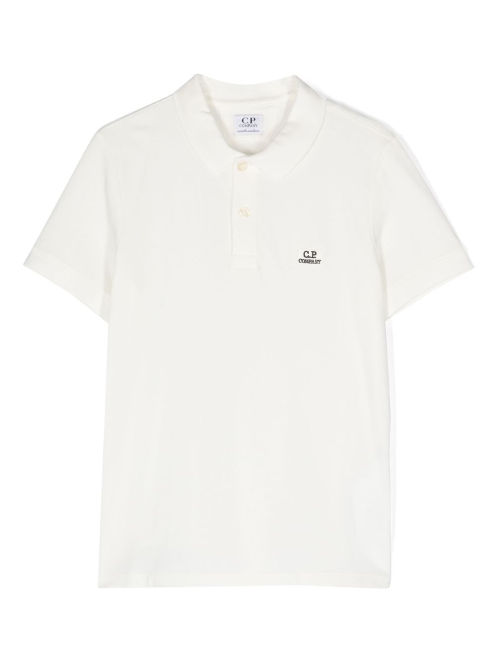 C.P. Company Kids logo贴花polo衫 - 中性色