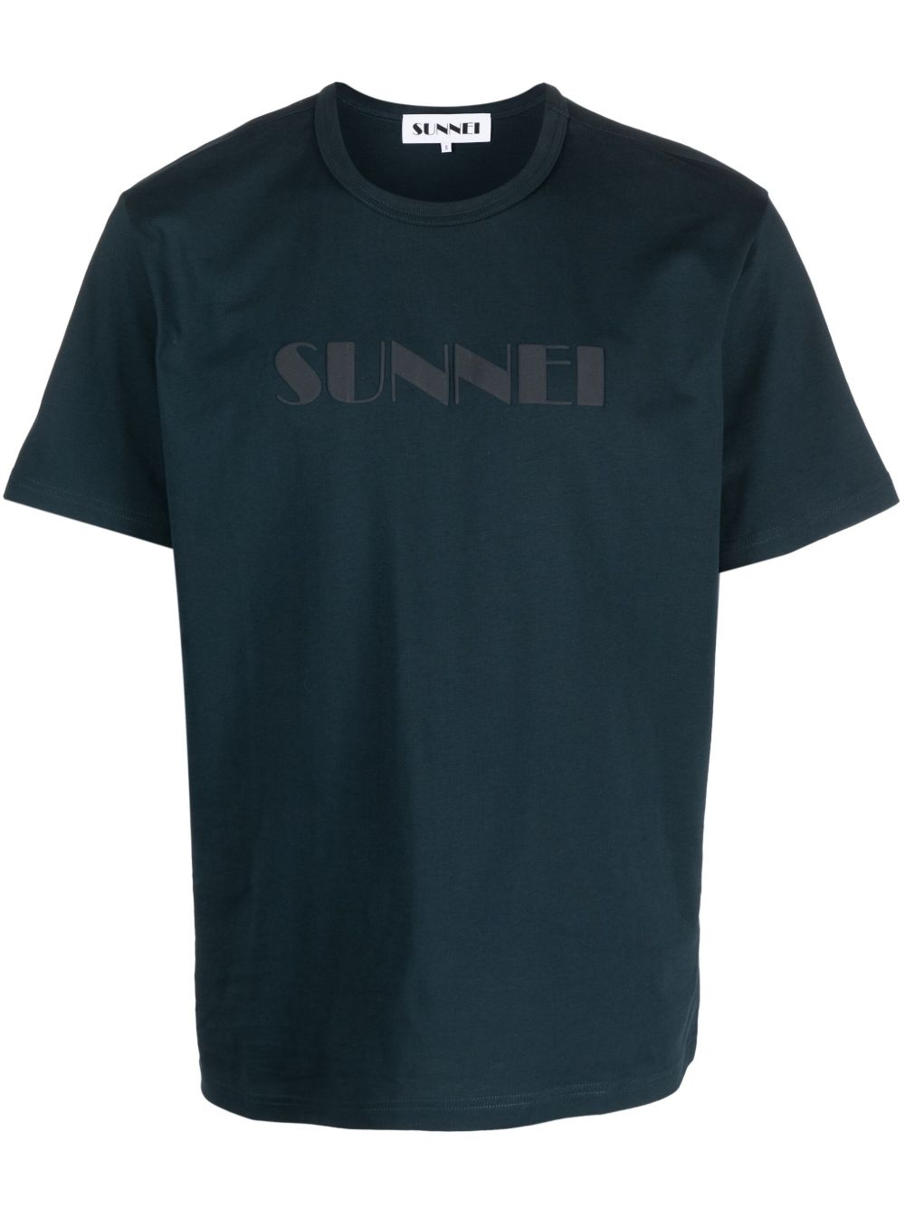 Sunnei logo印花棉T恤 - 蓝色