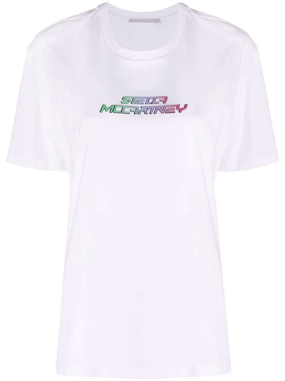 Stella McCartney 斯特拉·麦卡特尼 凸纹logo T恤 - 白色