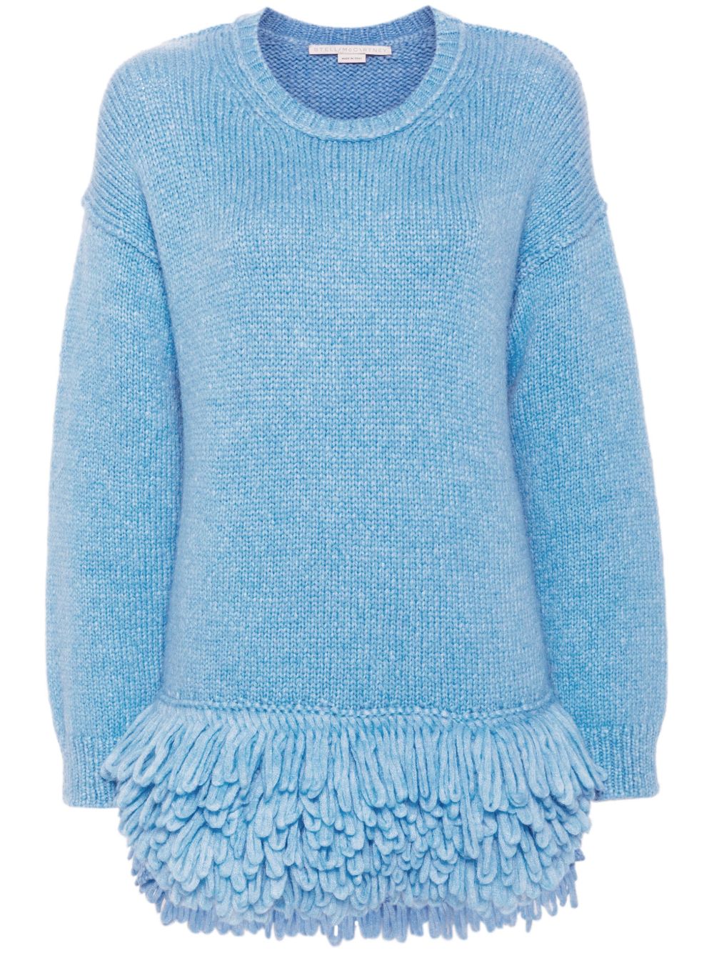 Stella McCartney 流苏毛衣 - 蓝色