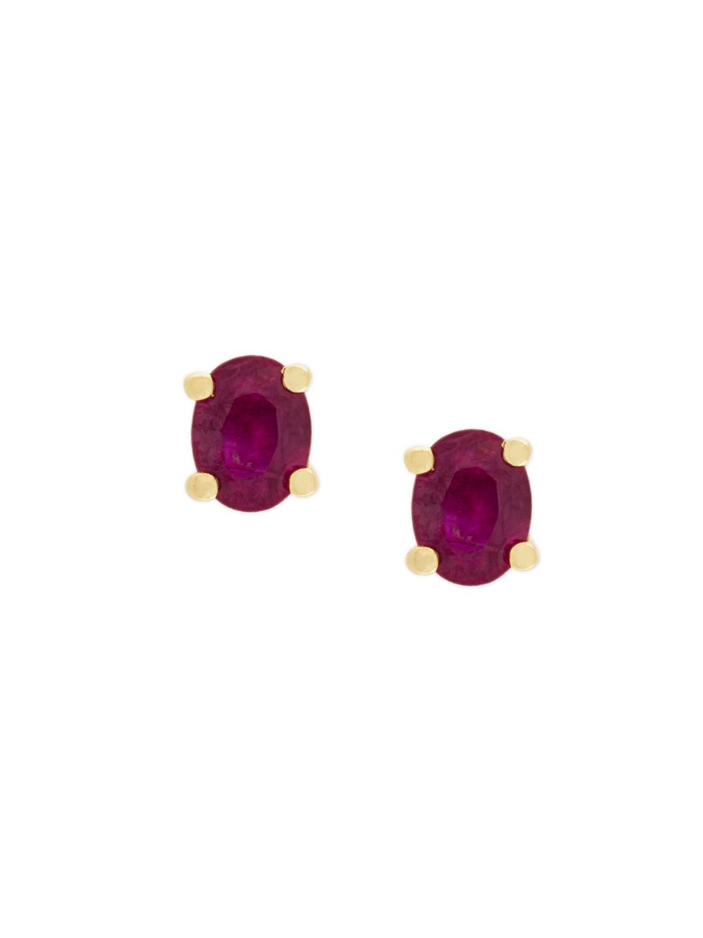 Wouters & Hendrix Gold 18kt yellow gold ruby stud earrings - 金色