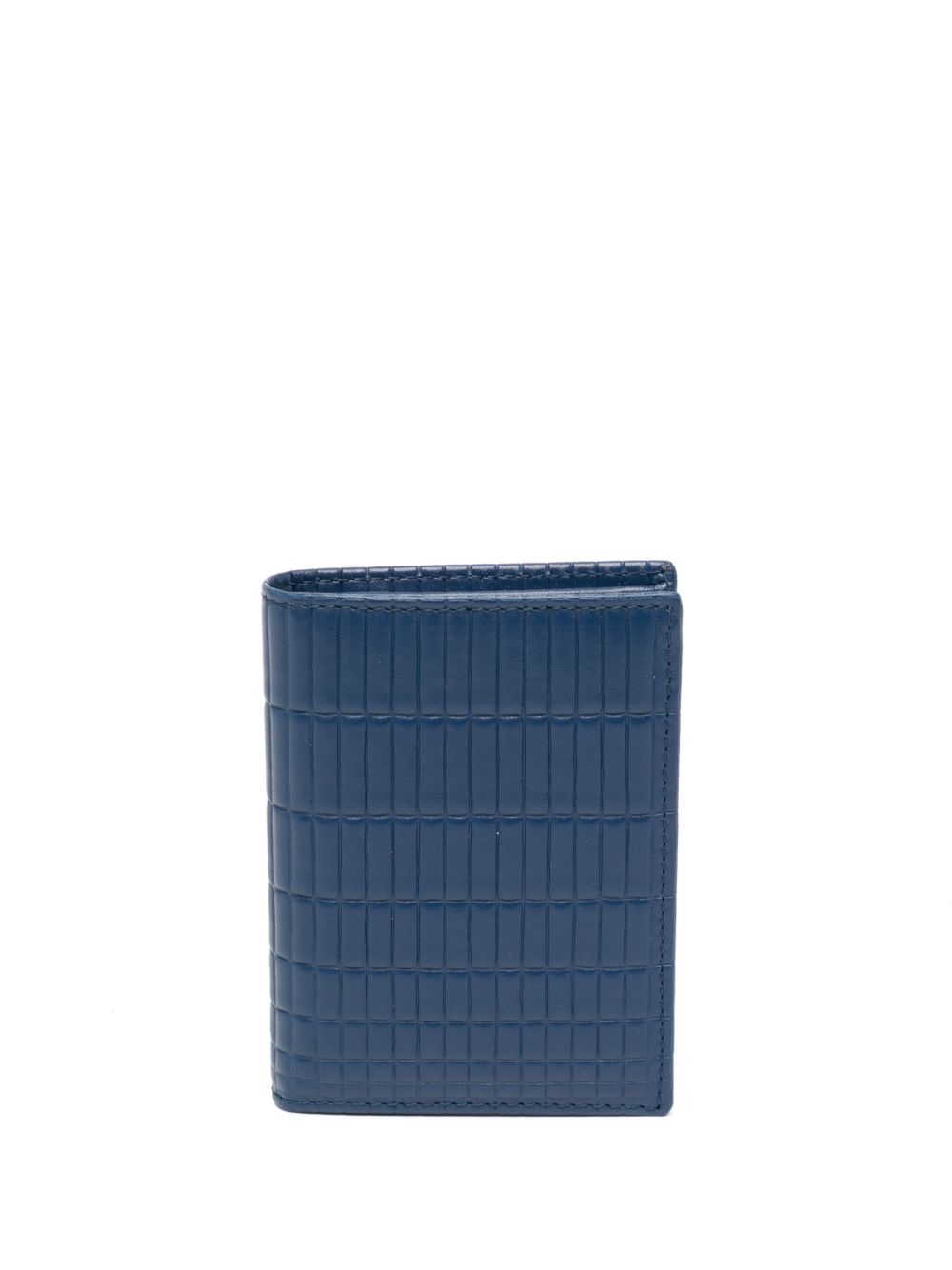 Comme Des Garçons Wallet 长方形压纹对折钱包 - 蓝色