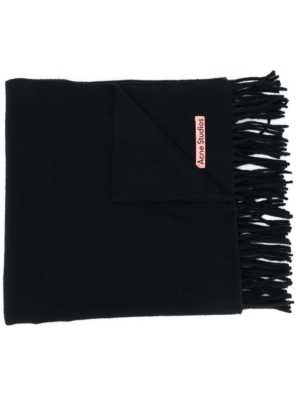 Acne Studios Canada New 流苏边围巾 - 黑色