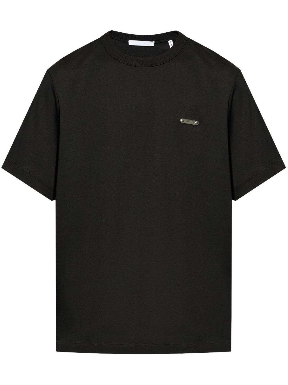 Helmut Lang logo标牌棉T恤 - 黑色