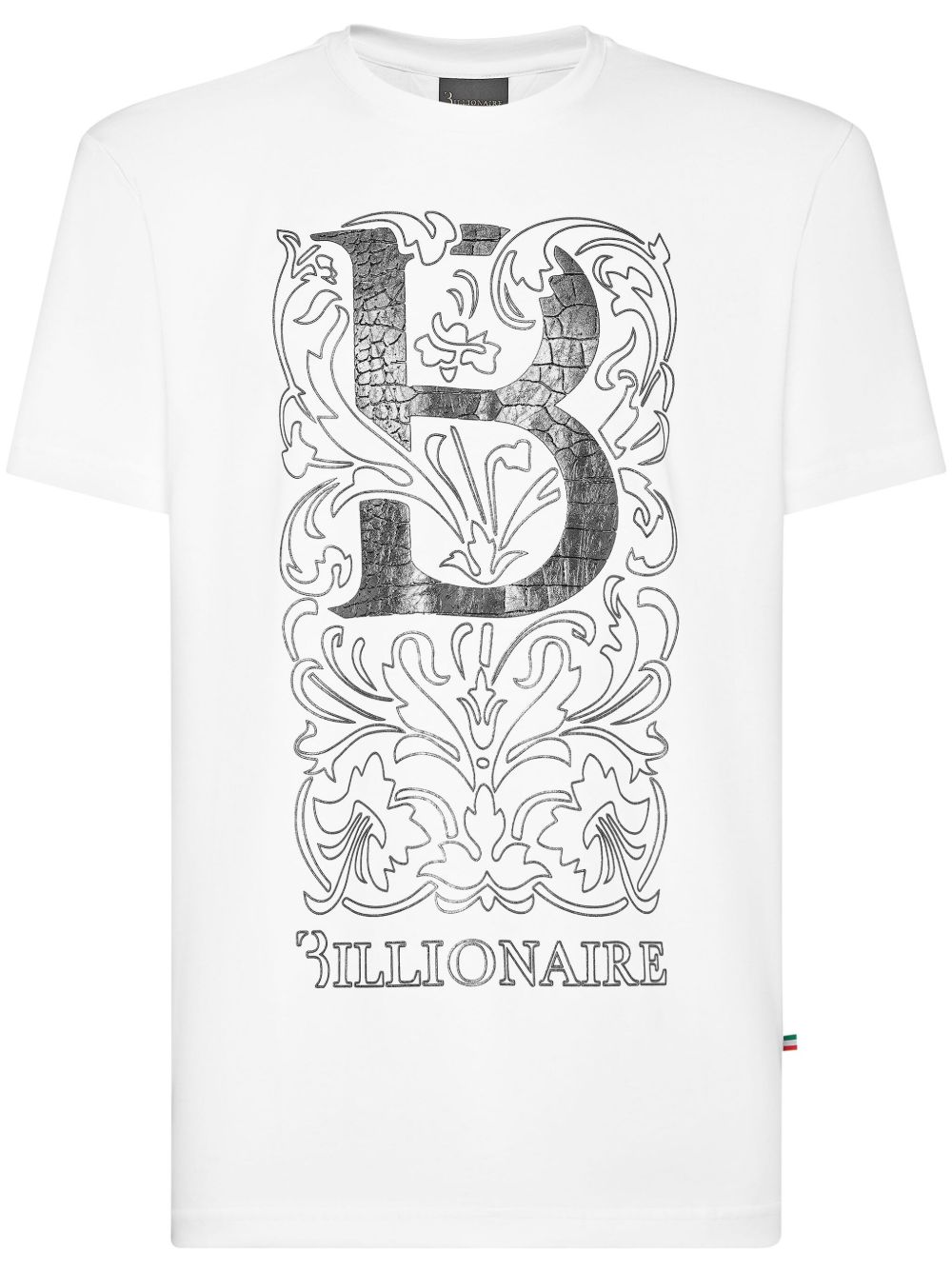 Billionaire logo印花T恤 - 白色