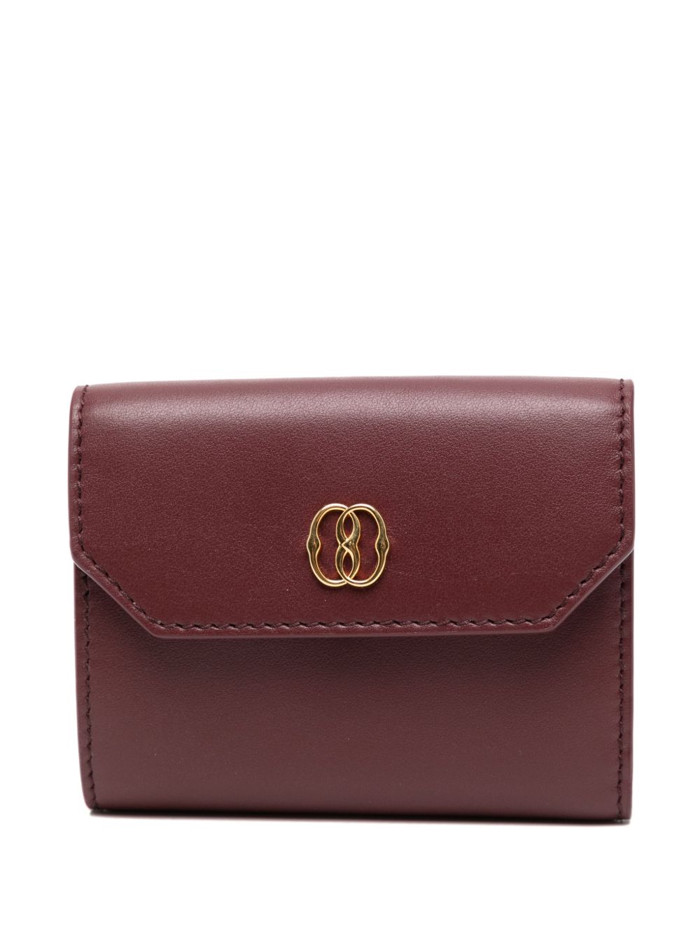 Bally Emblem 翻盖钱包 - 红色