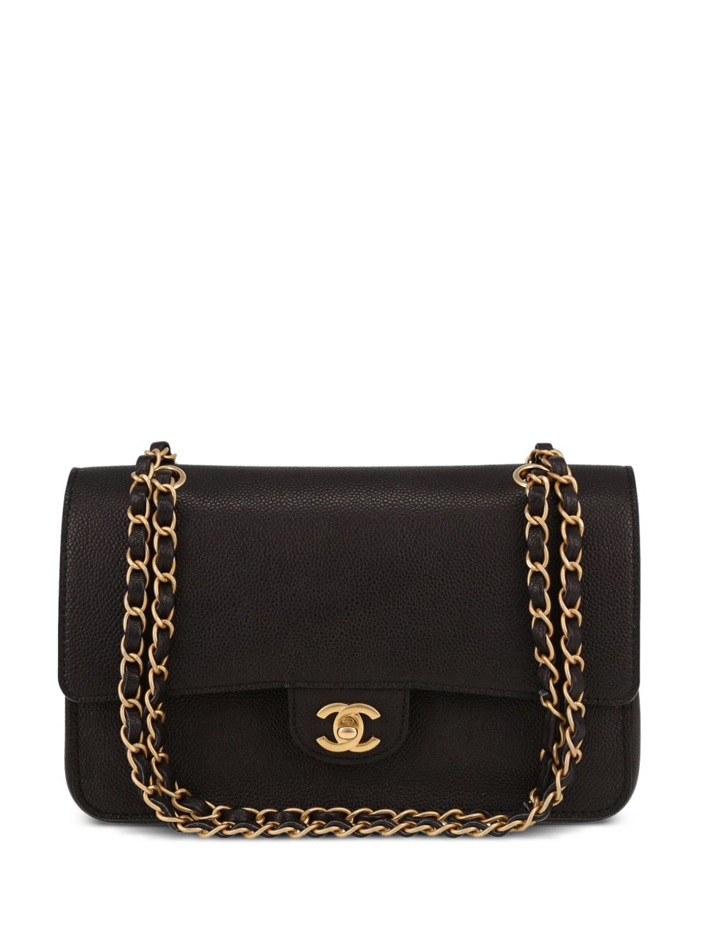 CHANEL Pre-Owned Double Flap 单肩包（2017年典藏款） - 黑色