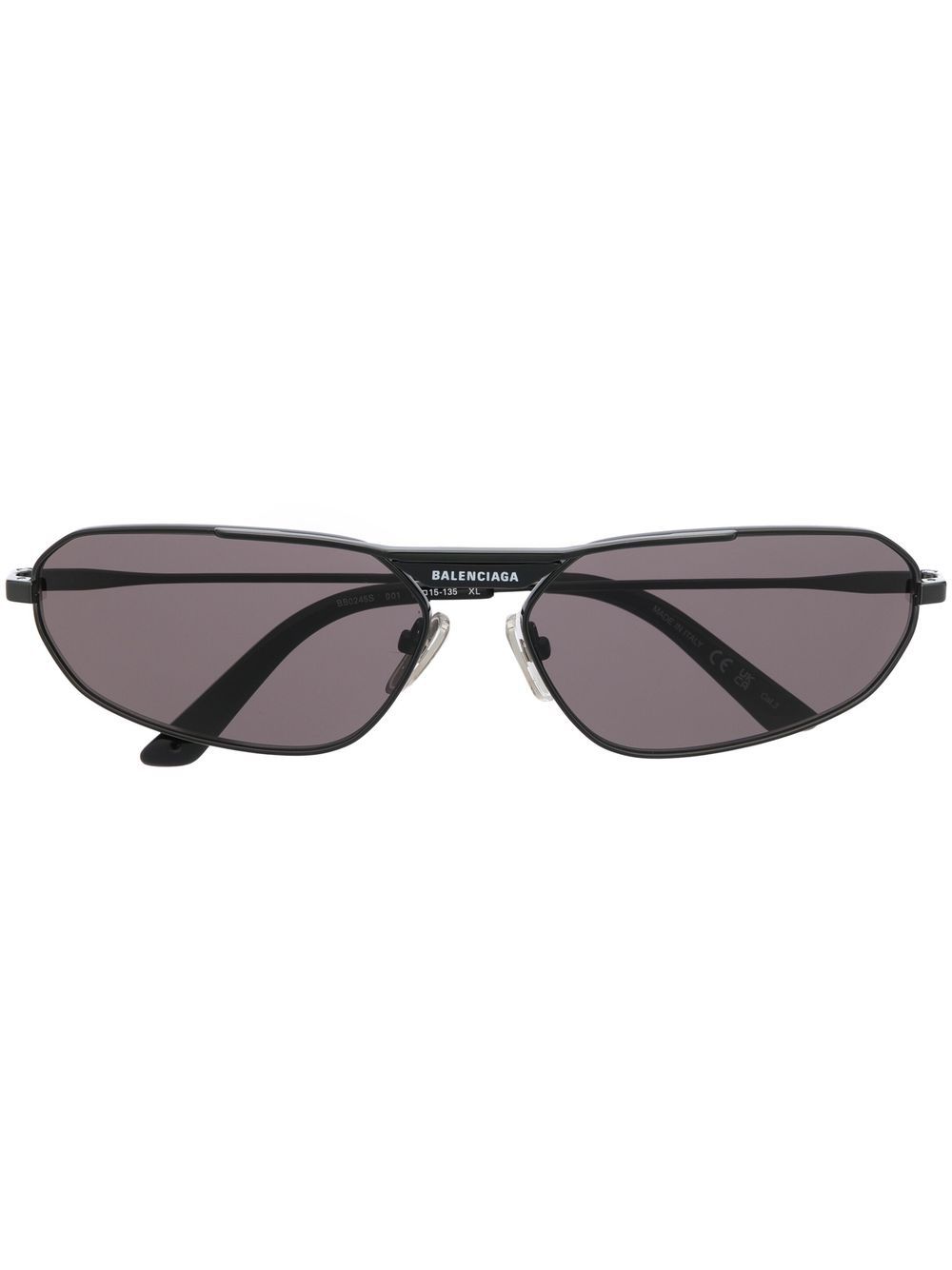 Balenciaga Eyewear 巴黎世家 有色镜片猫眼框太阳眼镜 - 黑色