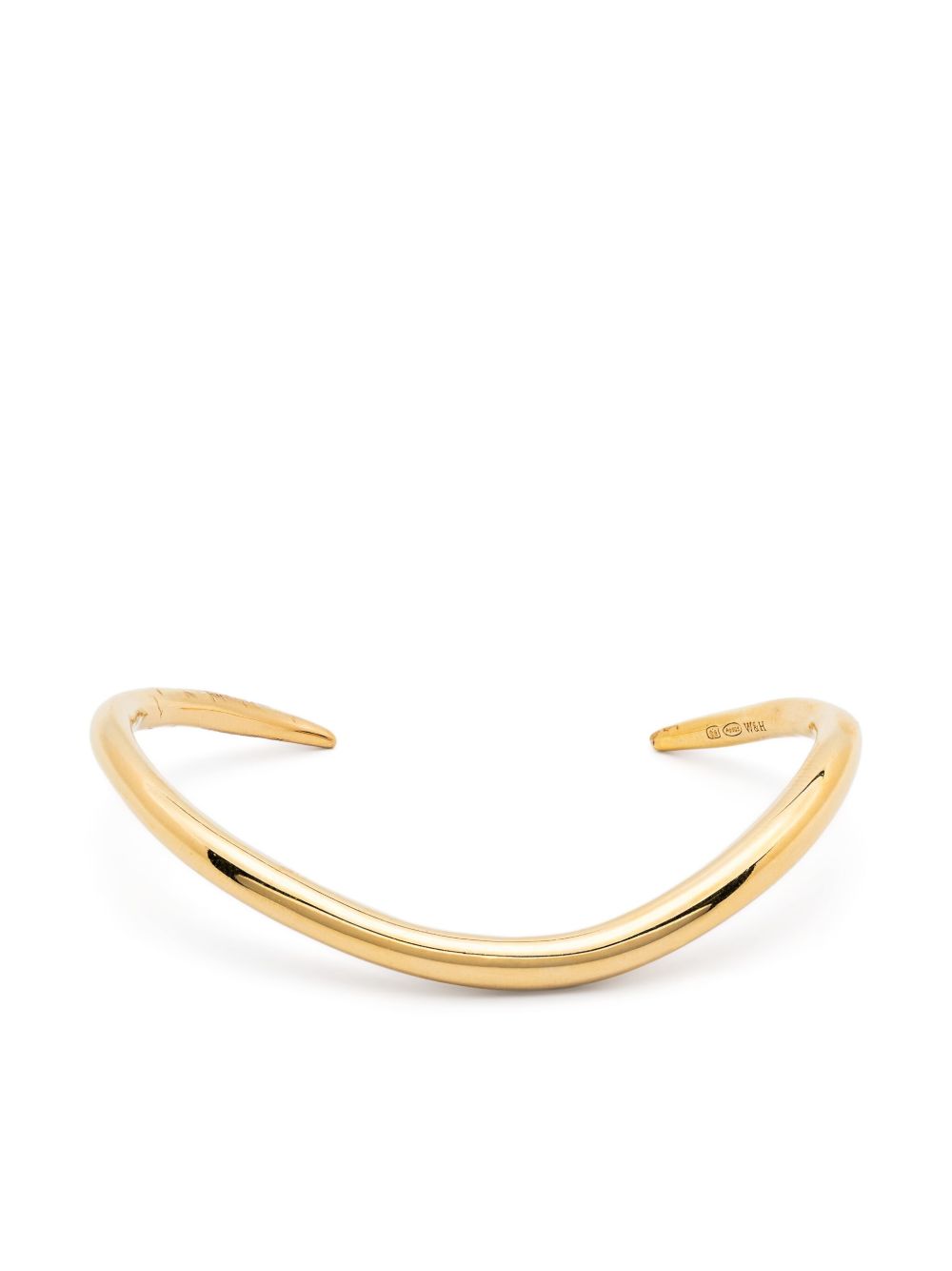 Wouters & Hendrix Wavy bangle bracelet - 金色
