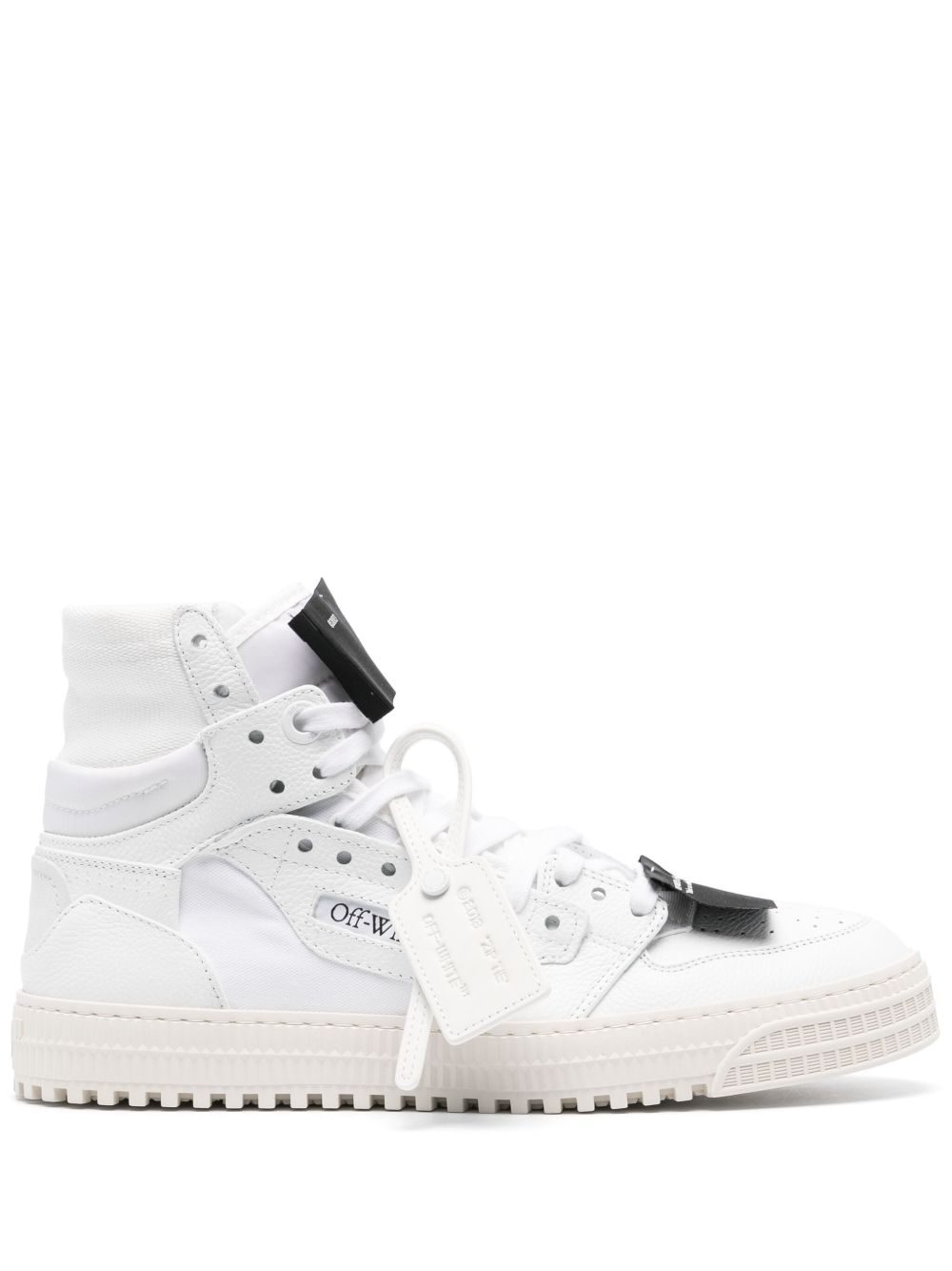 Off-White 3.0 Off Court 皮质运动鞋 - 白色