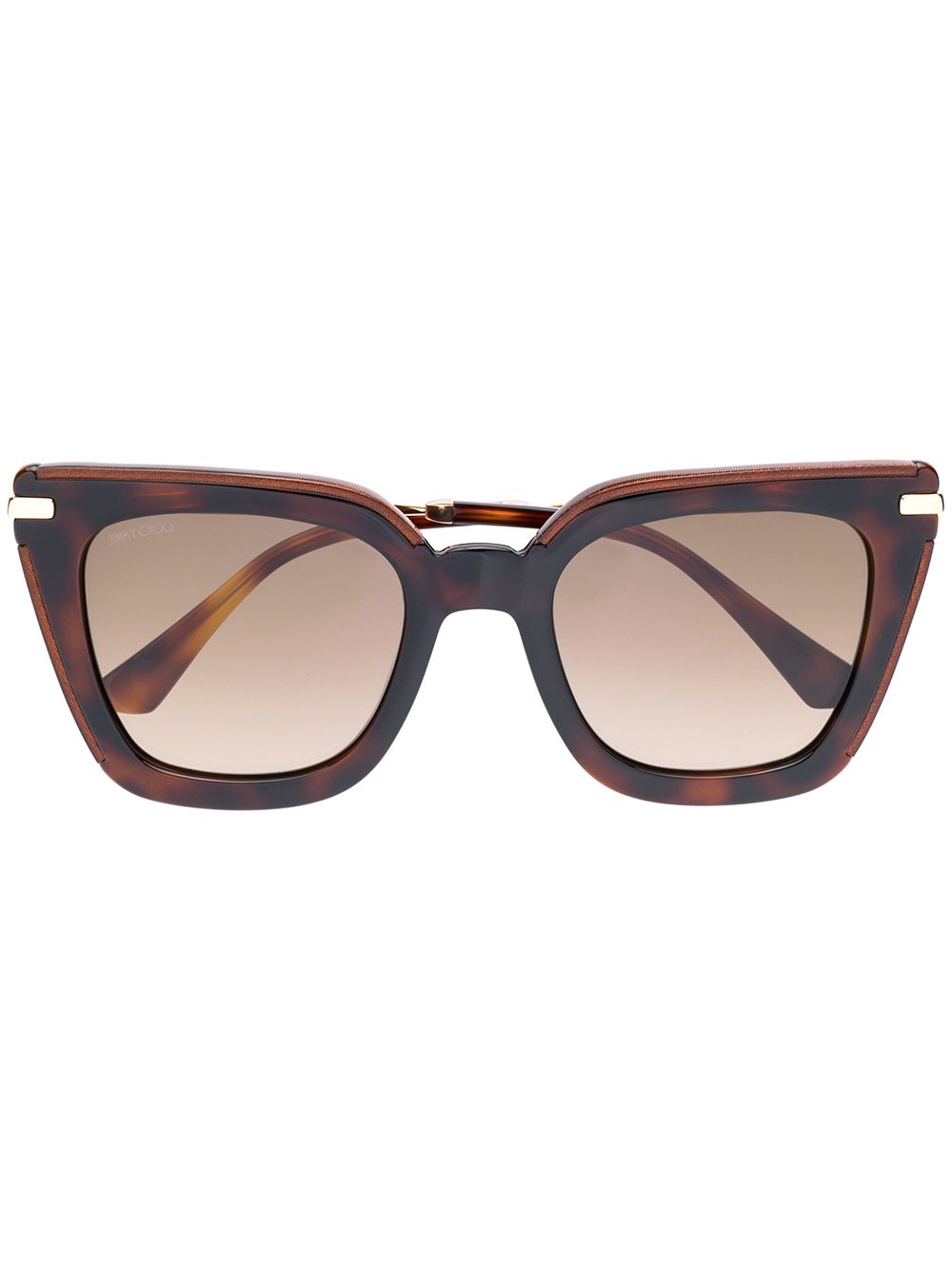 Jimmy Choo Eyewear 周仰杰 Ciagras超大框太阳眼镜 - 褐色