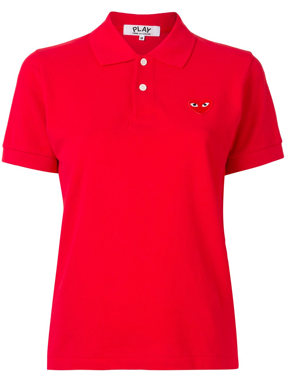 Comme Des Garçons Play 经典polo衫 - 红色