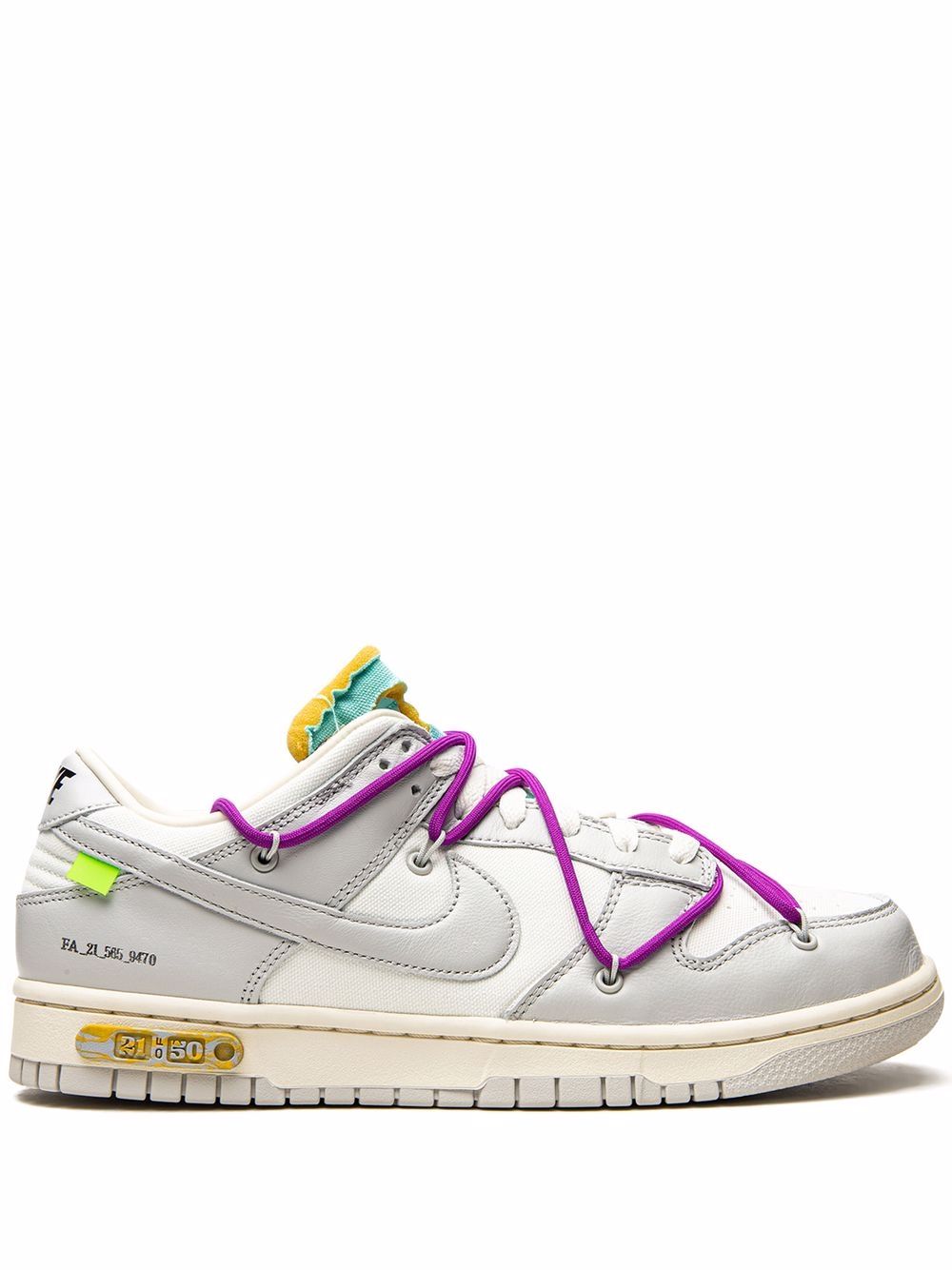 Nike X Off-White x Off-White Dunk Low 板鞋 - 白色