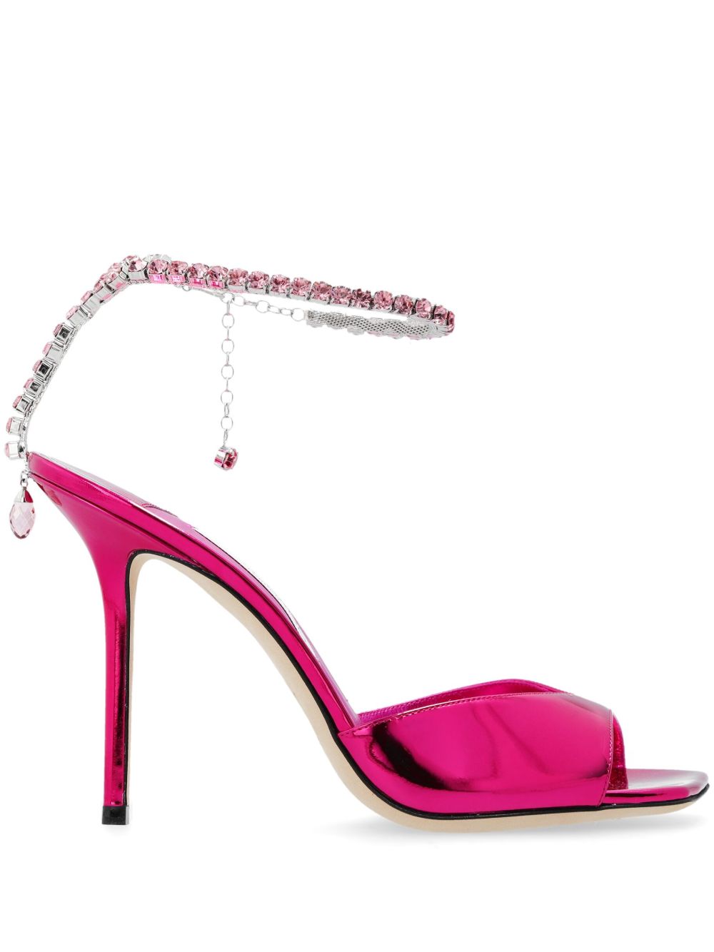 Jimmy Choo Saeda 高跟凉鞋 - 粉色