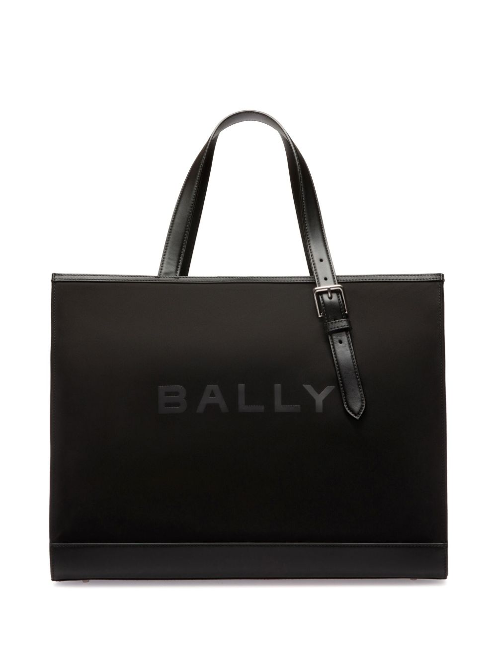 Bally logo印花托特包 - 黑色