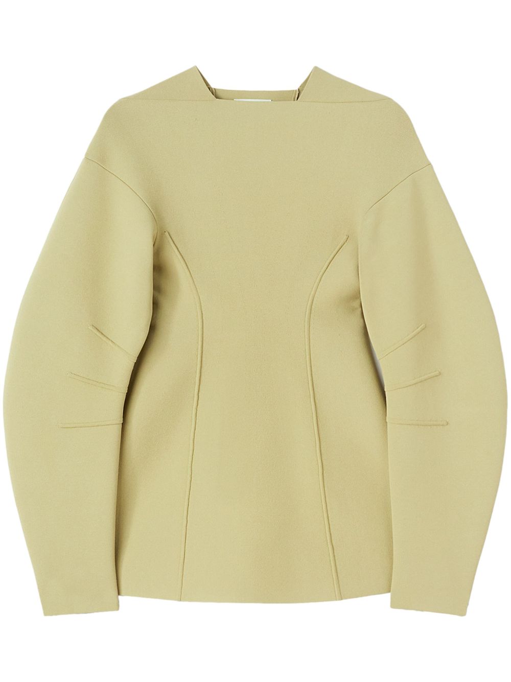Jil Sander 滚边套头衫 - 绿色