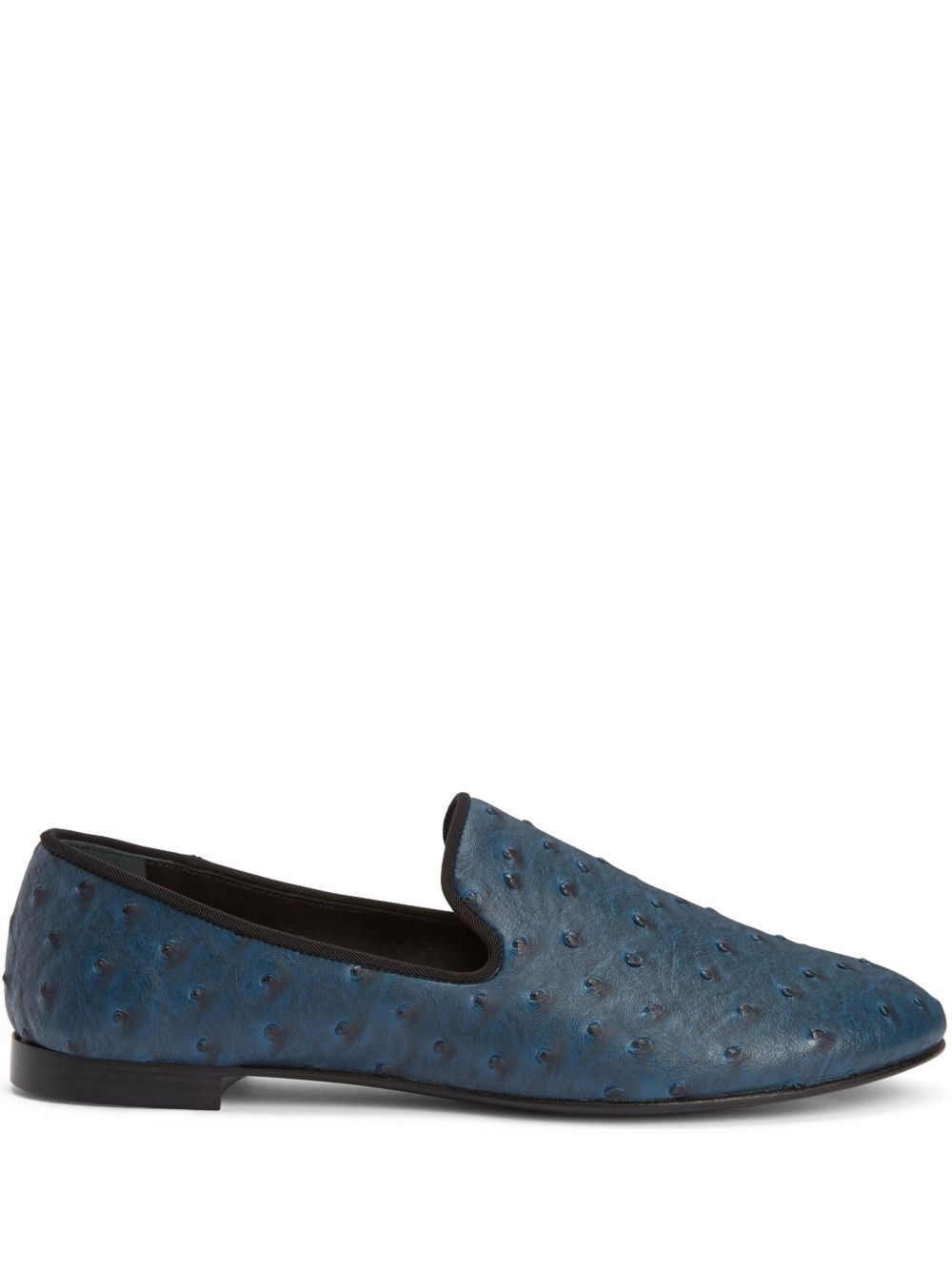 Giuseppe Zanotti Seymour 皮质乐福鞋 - 蓝色