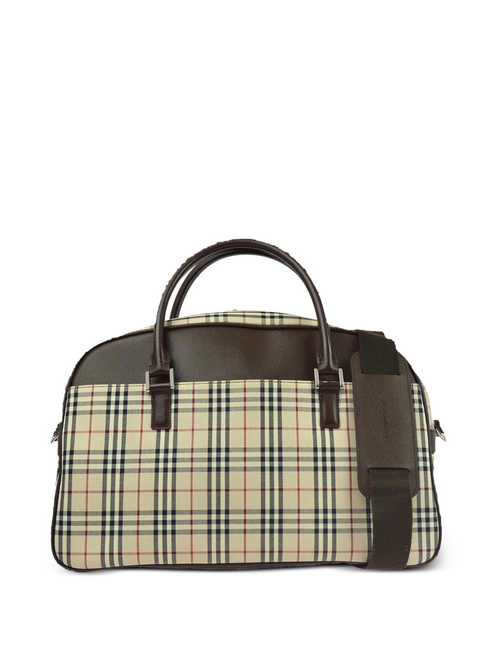 Burberry Pre-Owned 经典格纹两用手提包（1990-2000年代典藏款） - 中性色