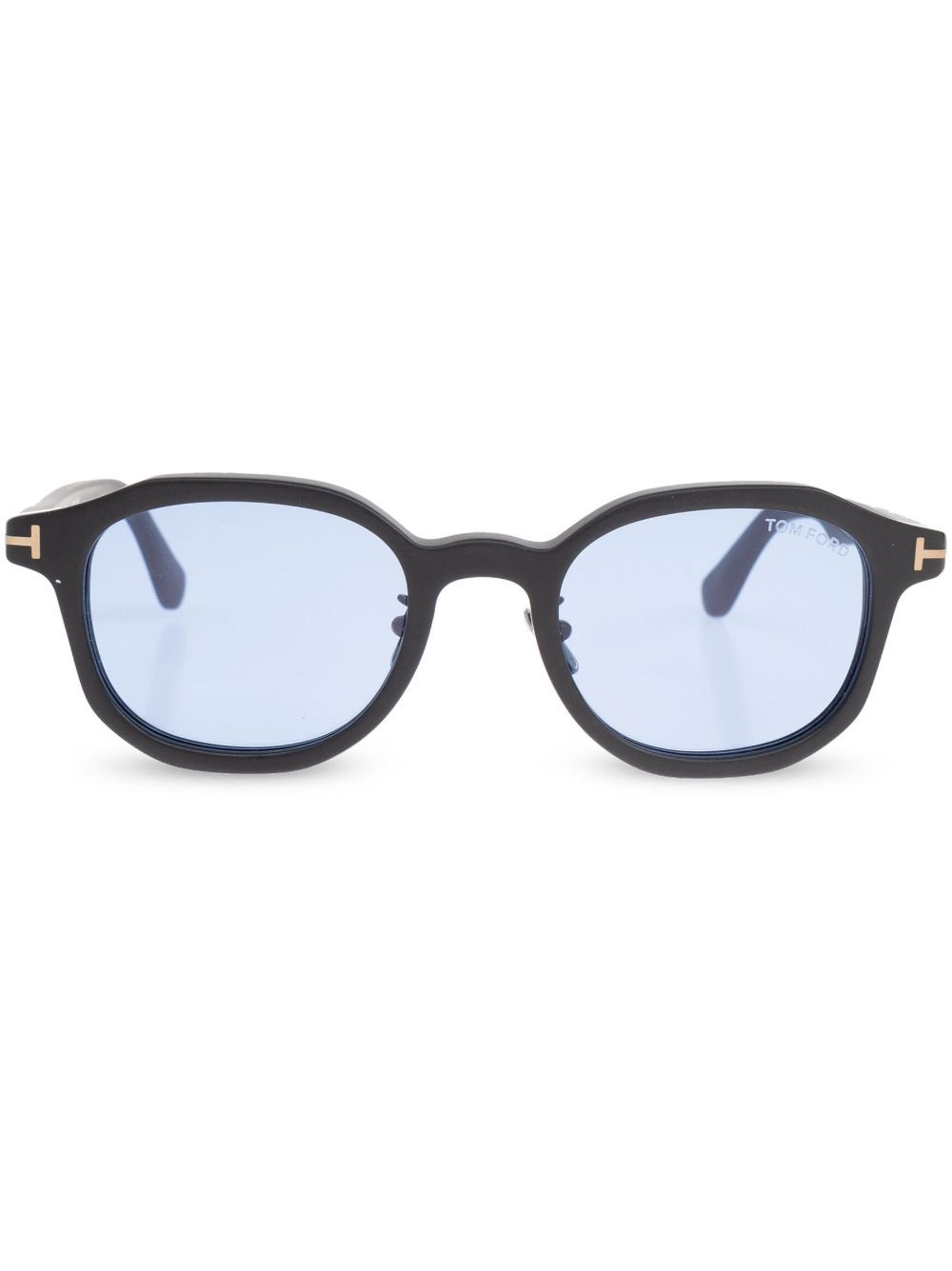 TOM FORD Eyewear 圆框太阳眼镜 - 黑色