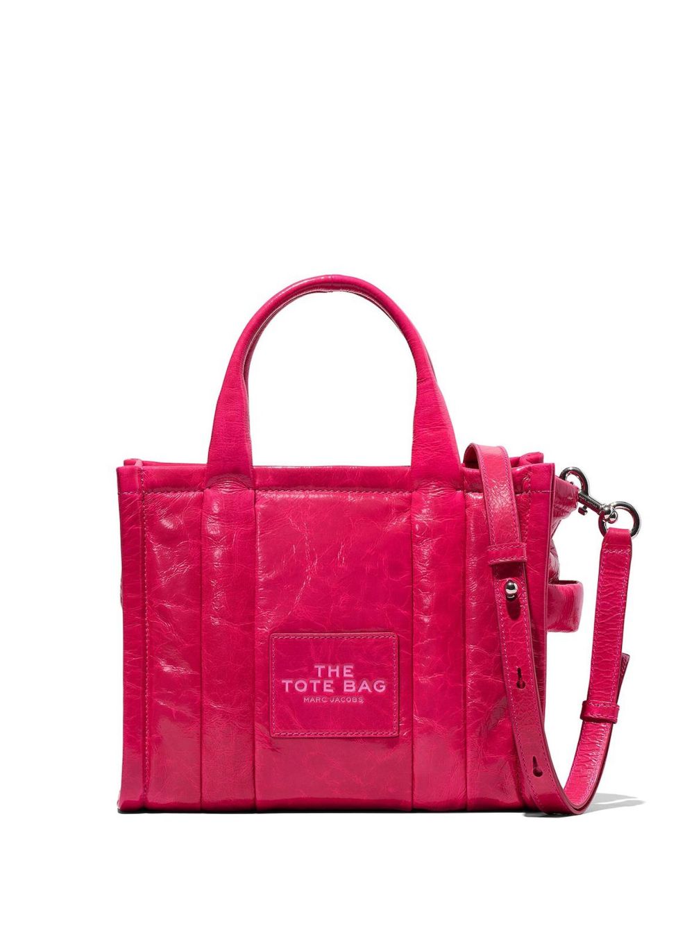 Marc Jacobs The Shiny Crinkle Tote 小号托特包 - 粉色