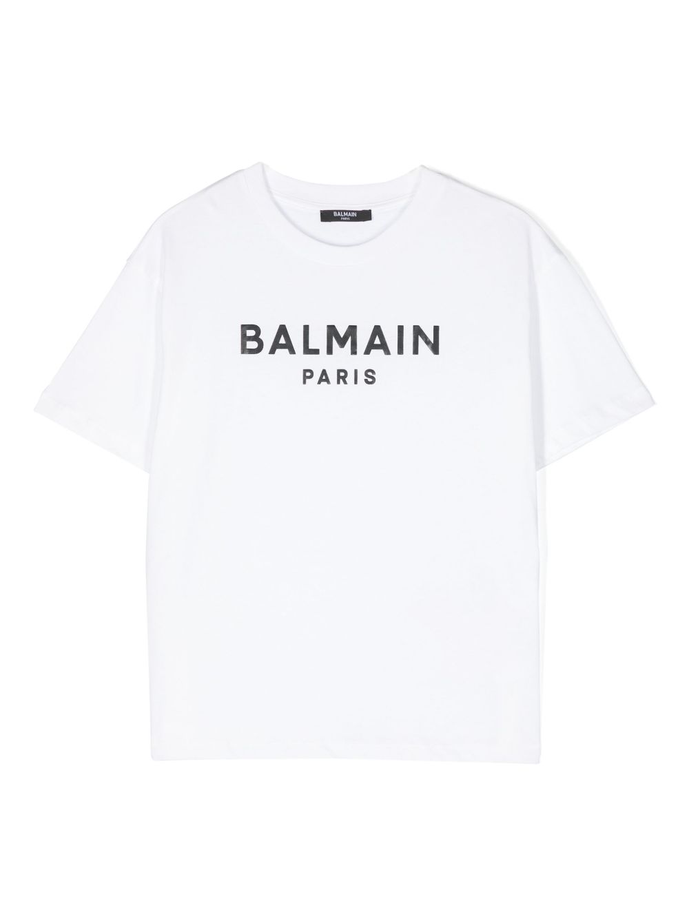 Balmain Kids logo印花T恤 - 白色