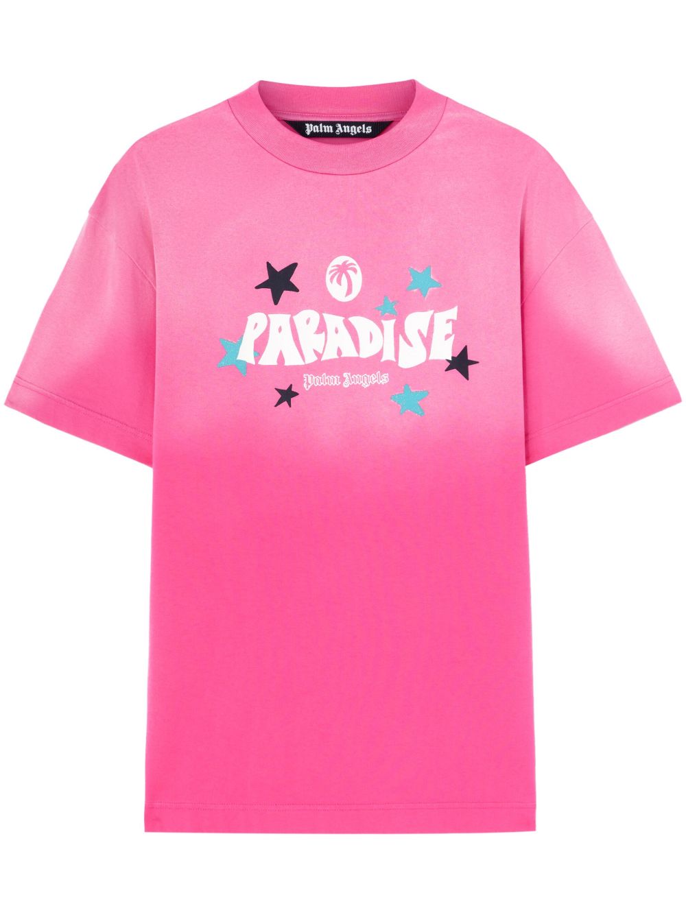 Palm Angels Paradise Palm T恤 - 粉色