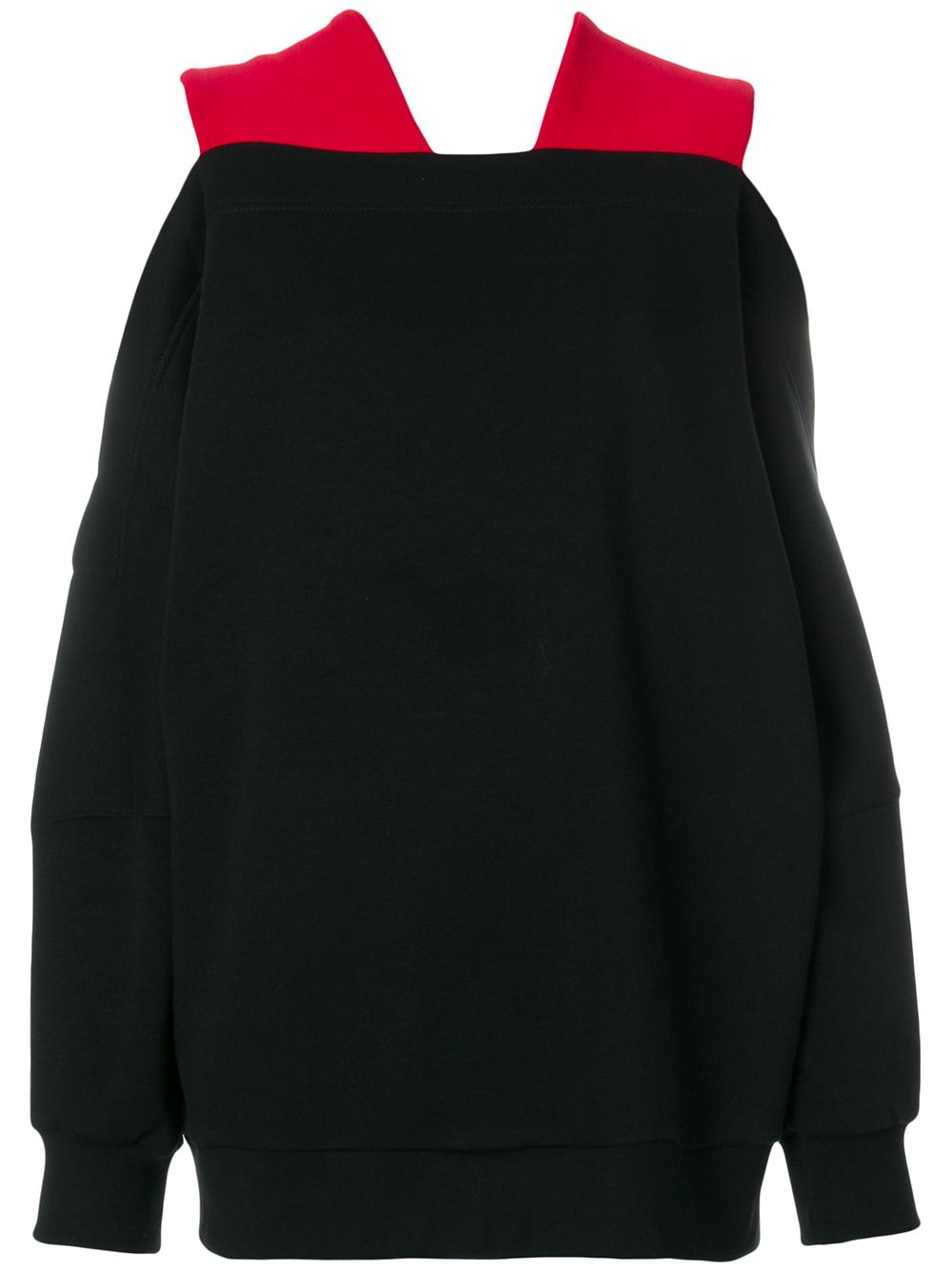 Ioana Ciolacu cutout shoulder sweatshirt - 黑色