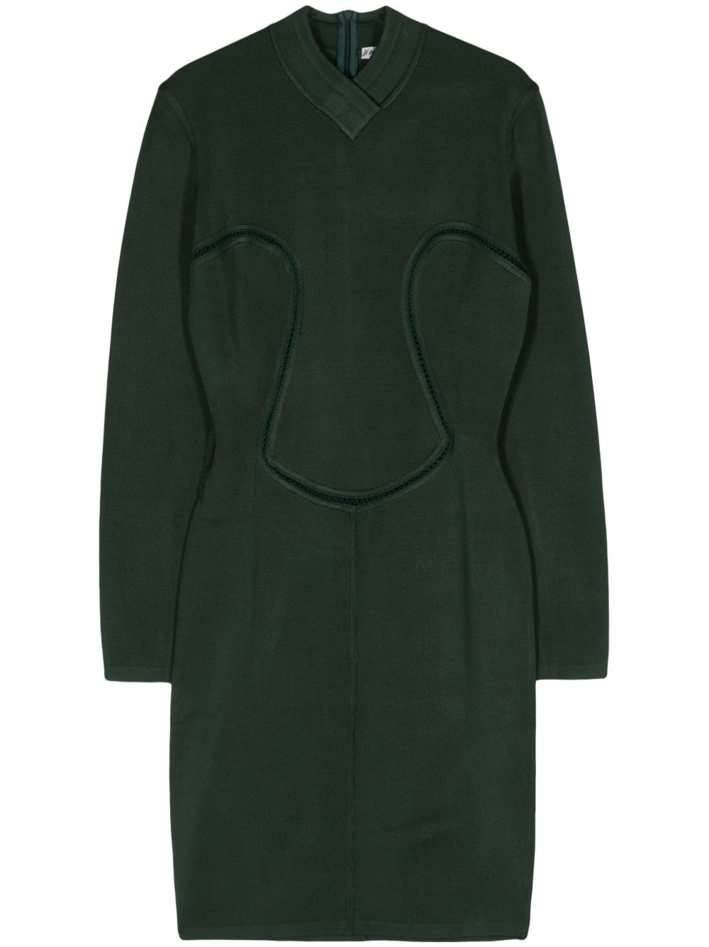 Alaïa Pre-Owned 紧身针织连衣裙（1991年典藏款） - 绿色