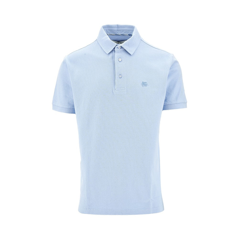 ETRO Piquet polo shirt with Pegaso embroidery Man S