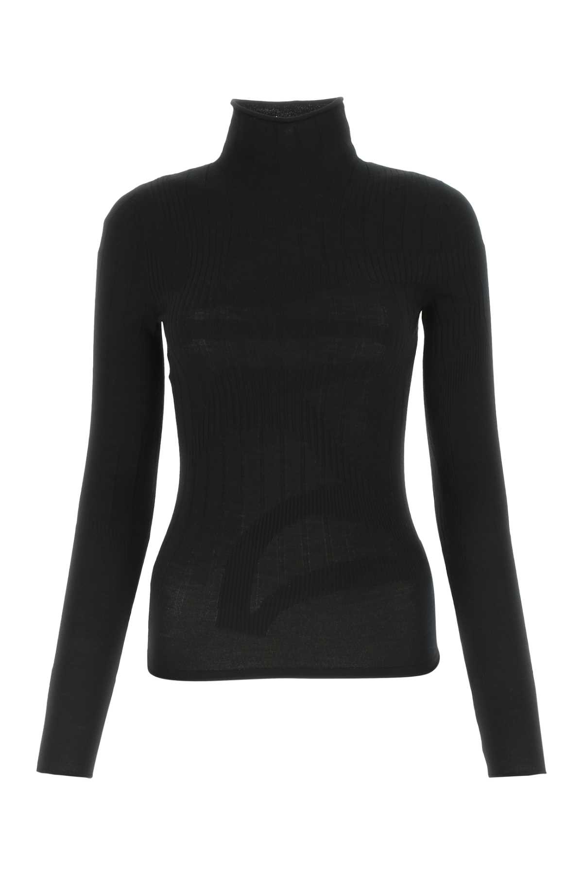 Dion Lee 黑色弹力羊毛混纺上衣