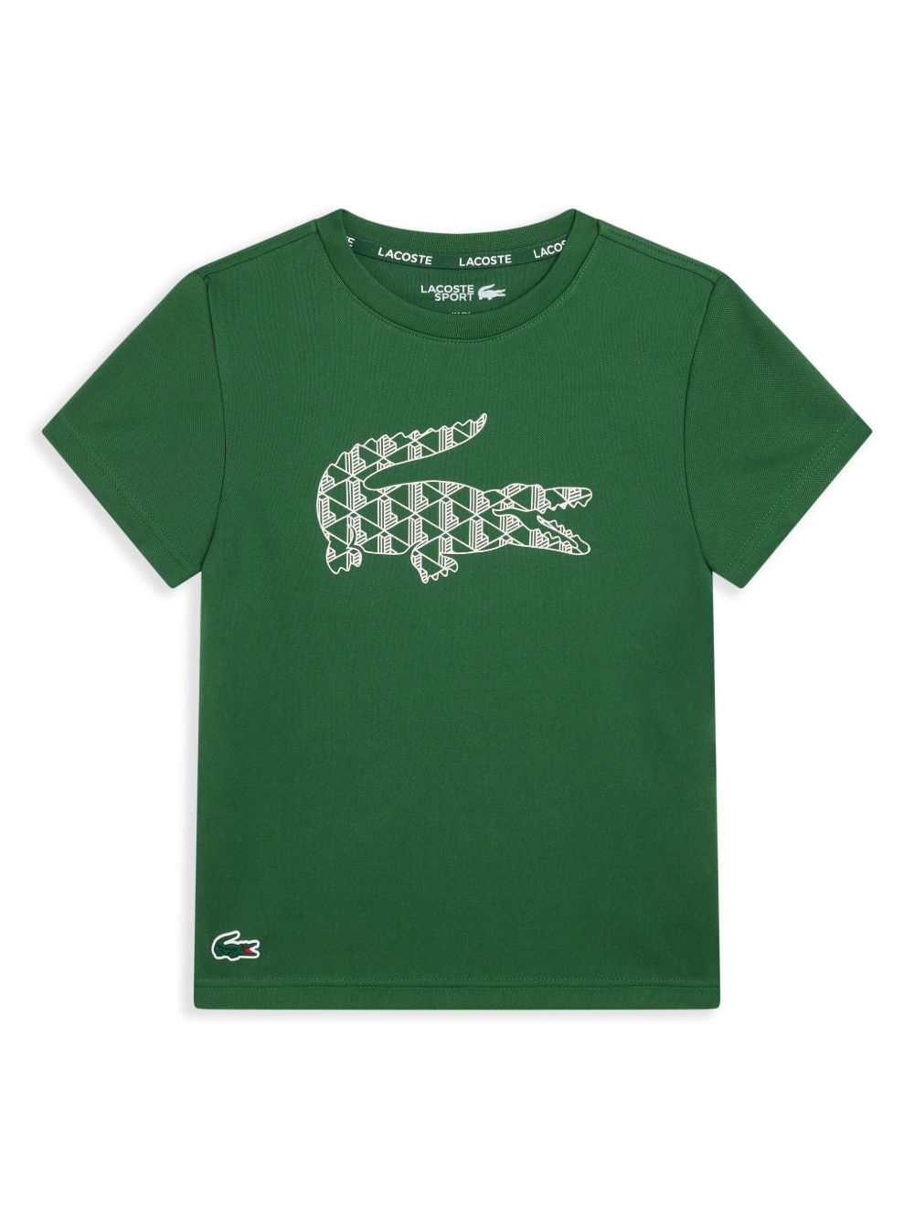 Lacoste logo印花T恤 - 绿色