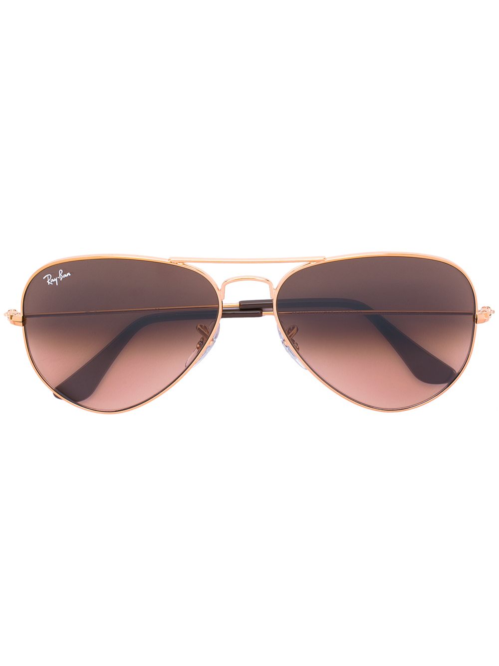 Ray-Ban 飞行员太阳眼镜 - 褐色