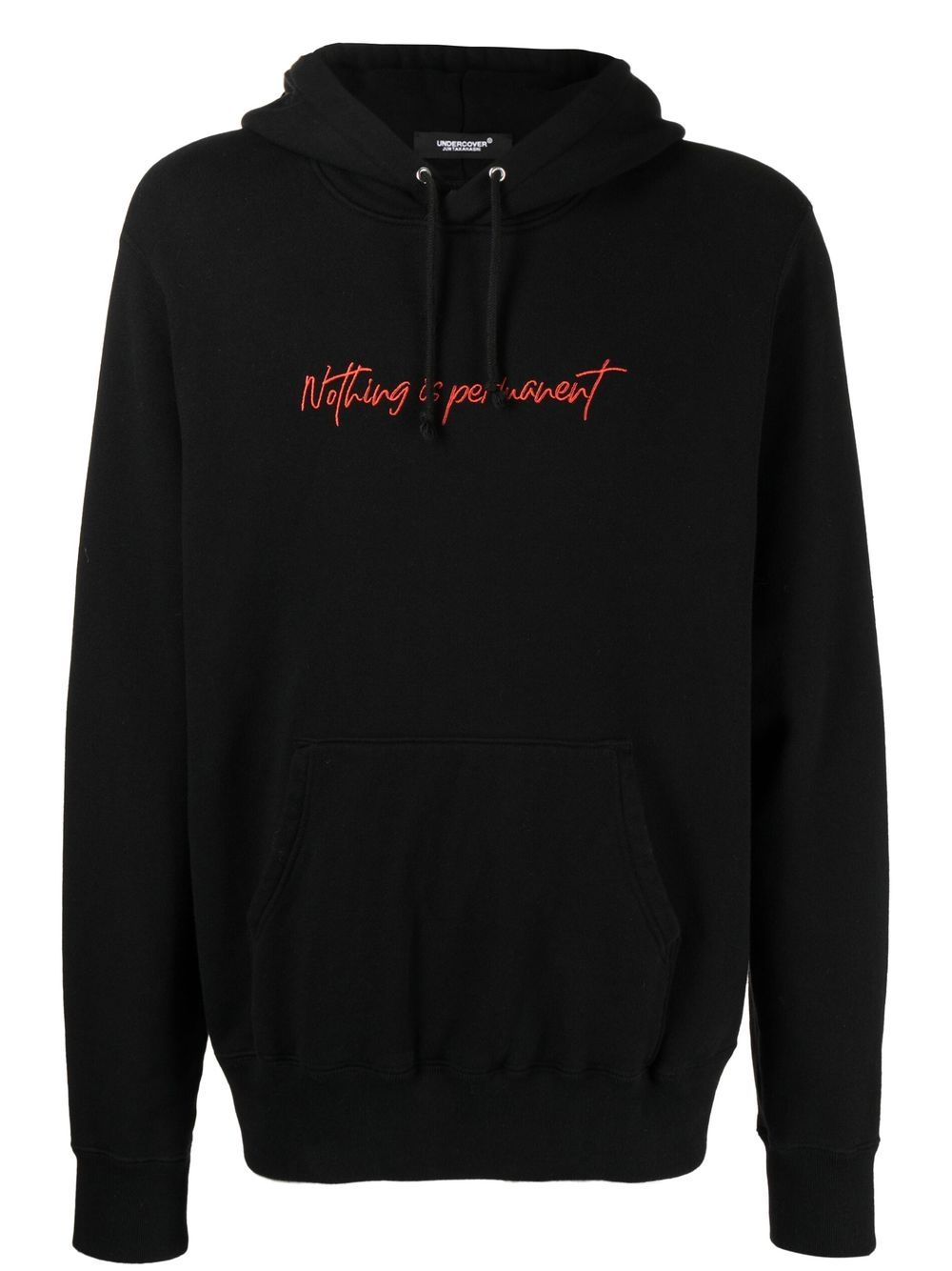 Undercover Nothing is Permanent 刺绣连帽衫 - 黑色
