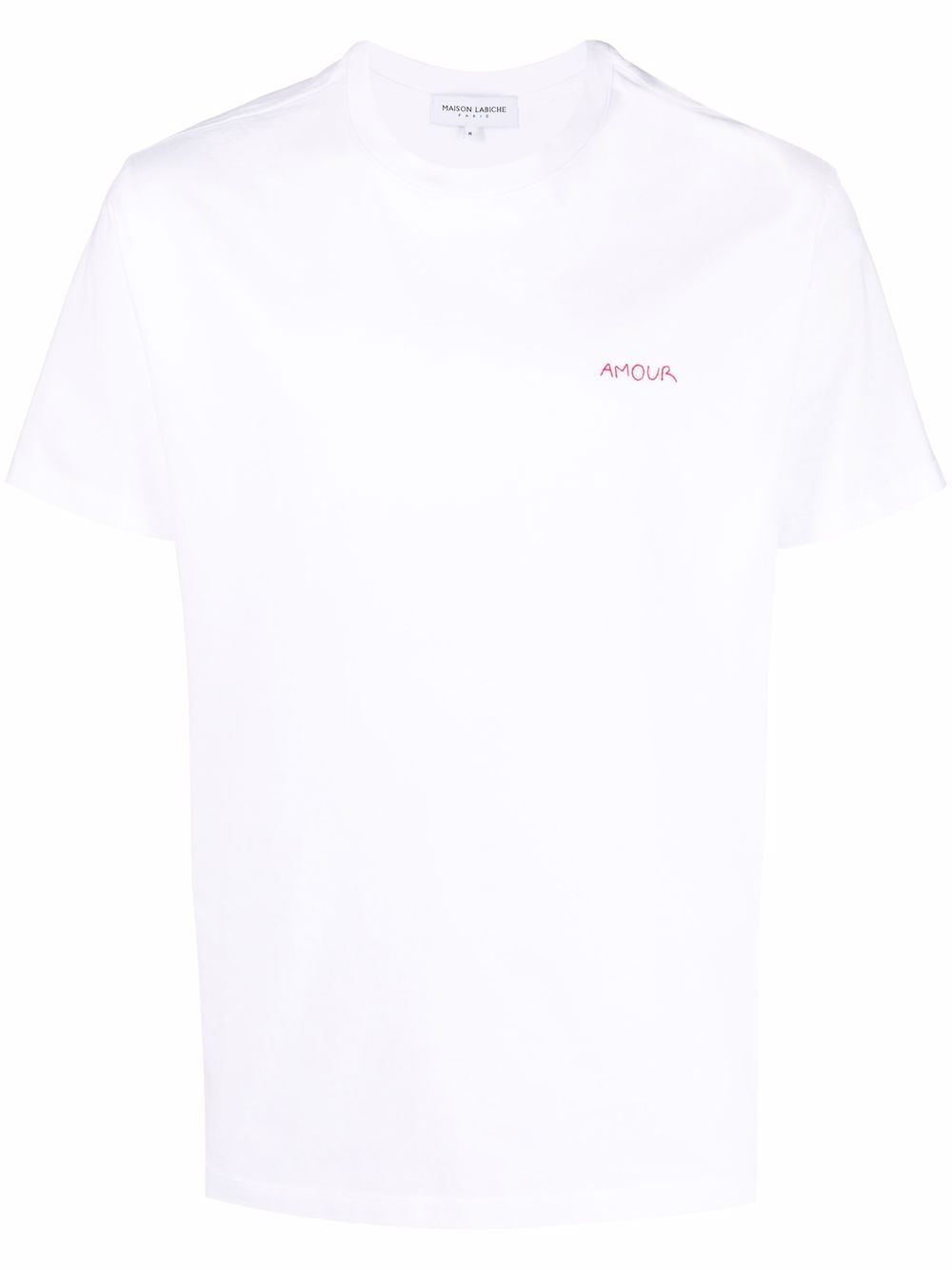 Maison Labiche 标语刺绣T恤 - 白色
