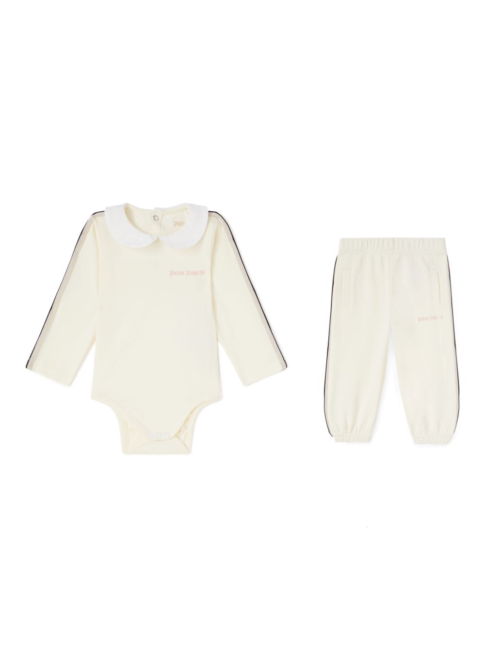 Palm Angels Kids logo印花棉运动套装 - 中性色