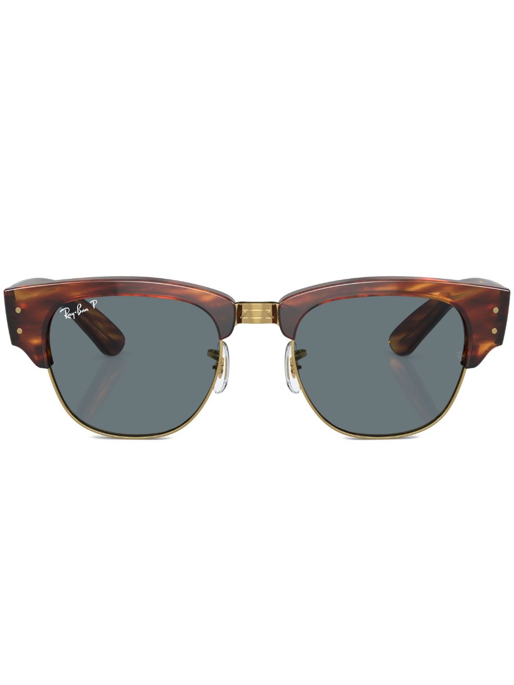 Ray-Ban Mega Clubmaster 玳瑁纹效果太阳眼镜 - 褐色