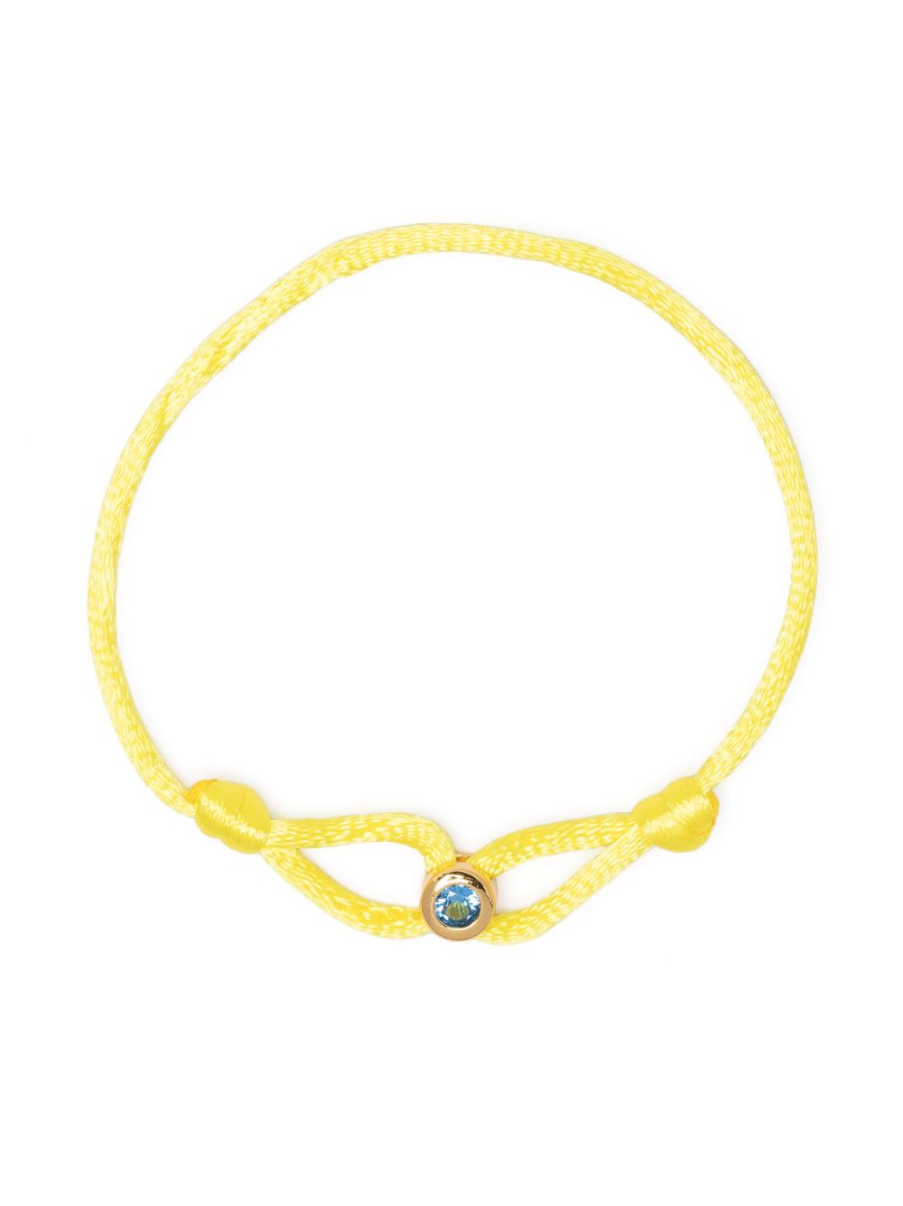 Eshvi September Birthstone 真丝手链 - 黄色