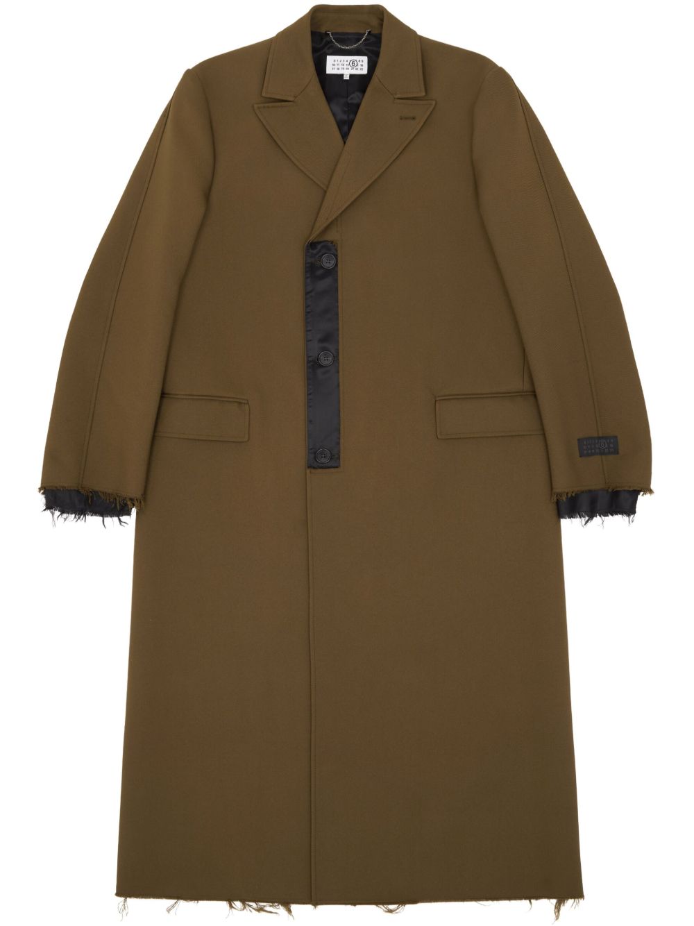 MM6 Maison Margiela Numeric Signature 单排扣外套 - 褐色