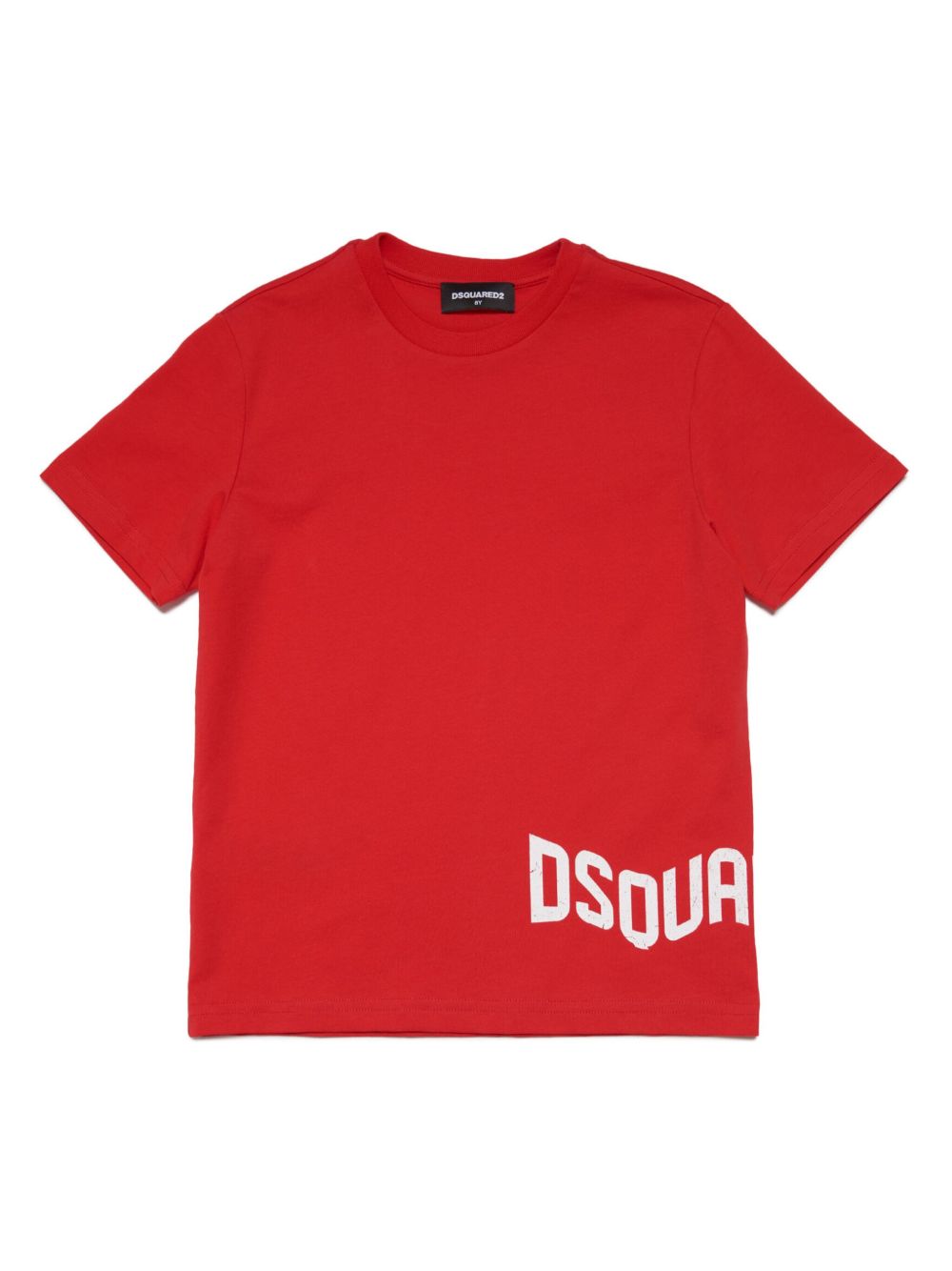 DSQUARED2 KIDS logo印花棉T恤 - 红色