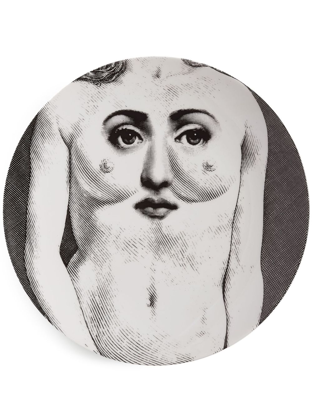 Fornasetti Tema e Variazioni n.301 装饰盘 - 黑色