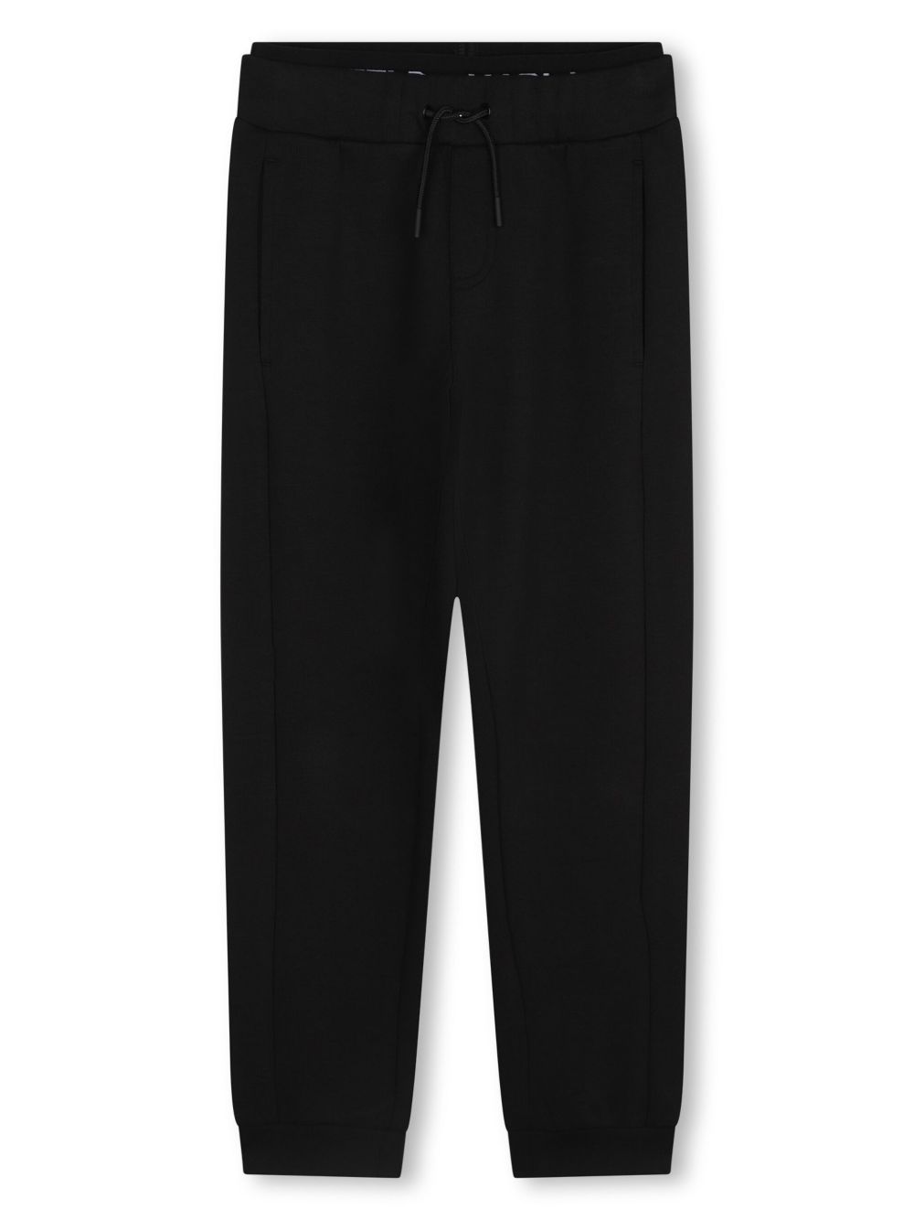 Karl Lagerfeld Kids logo饰带运动裤 - 黑色