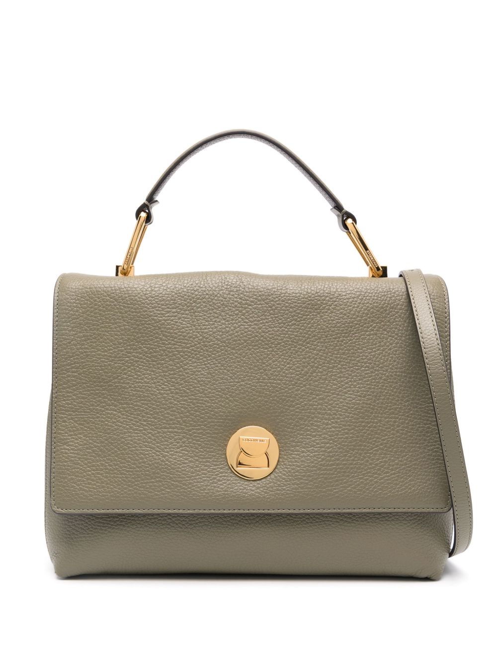 Coccinelle Liya 皮质中号托特包 - 绿色