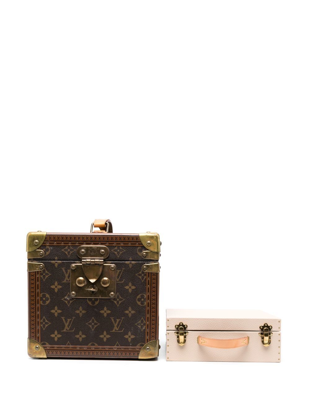 Louis Vuitton Pre-Owned 经典logo化妆包（2010年代典藏款） - 褐色