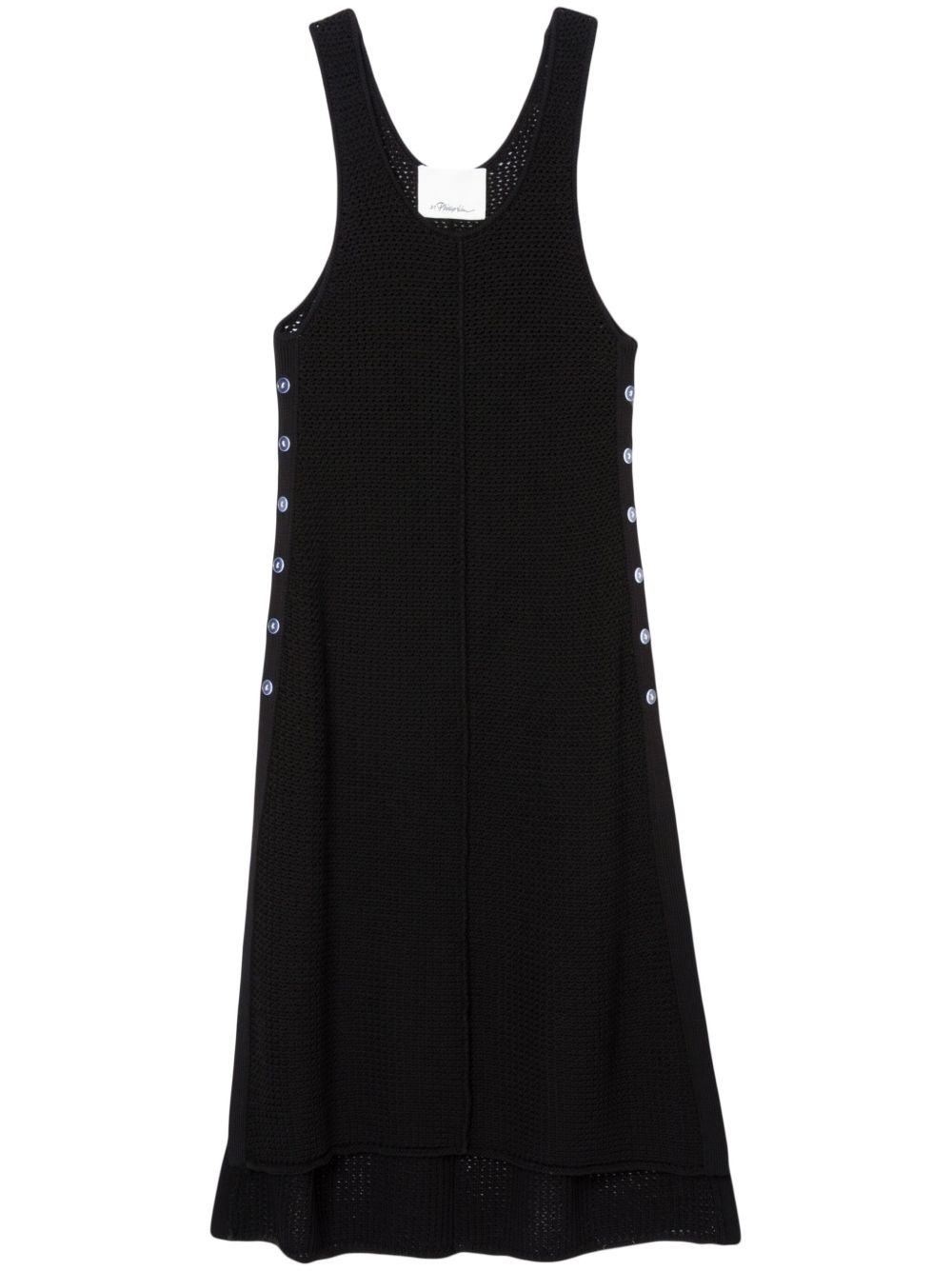 3.1 Phillip Lim 精裁中长背心式连衣裙 - 黑色