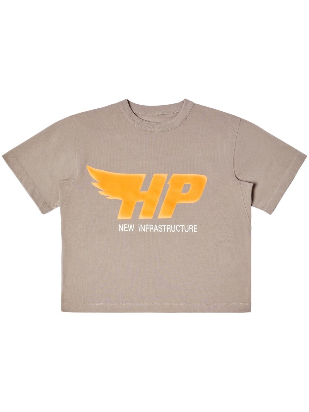 Heron Preston logo印花棉T恤 - 灰色